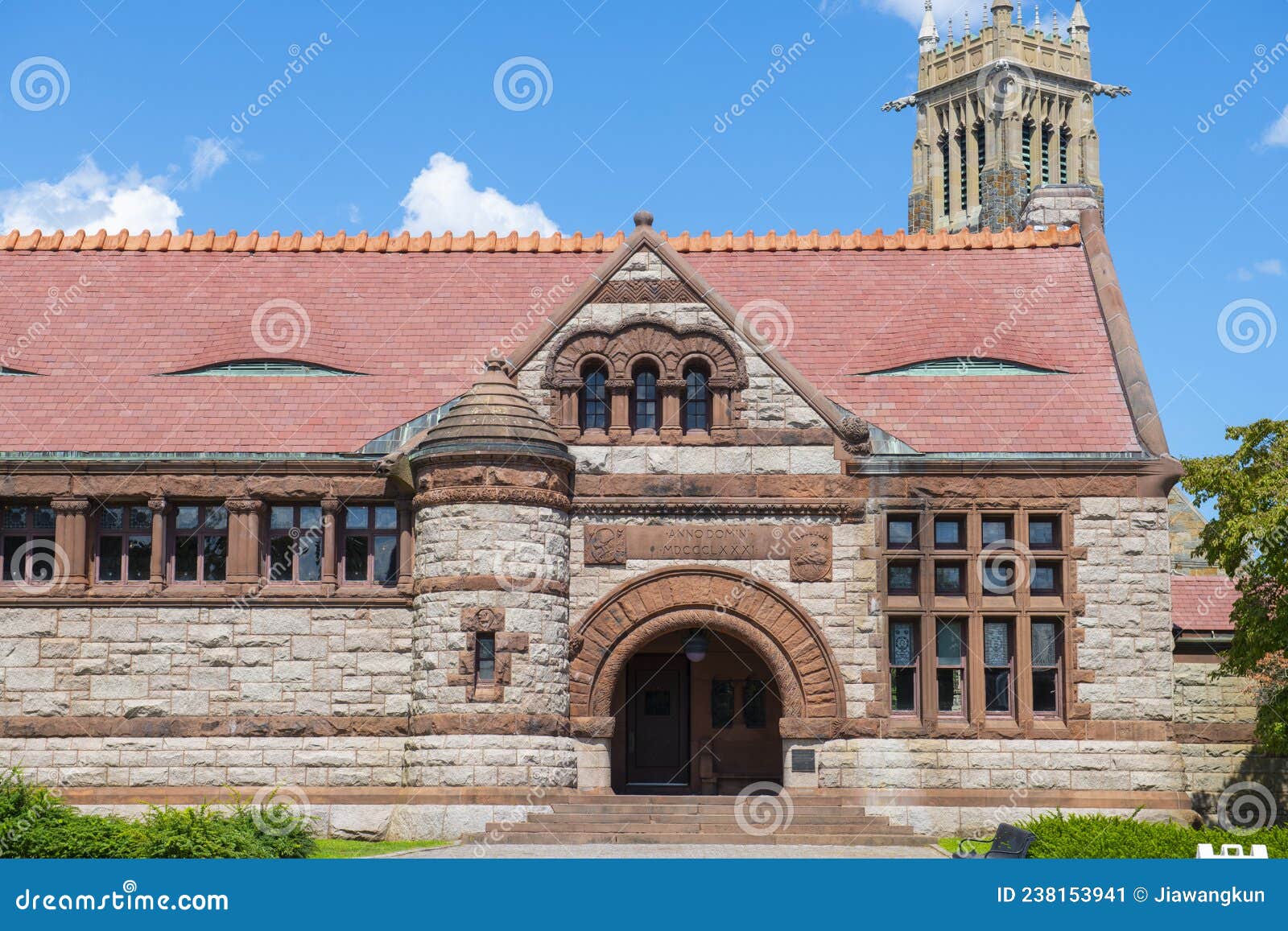 Thomas Crane Public Library, Quincy, MA, USA Stock Image Image of