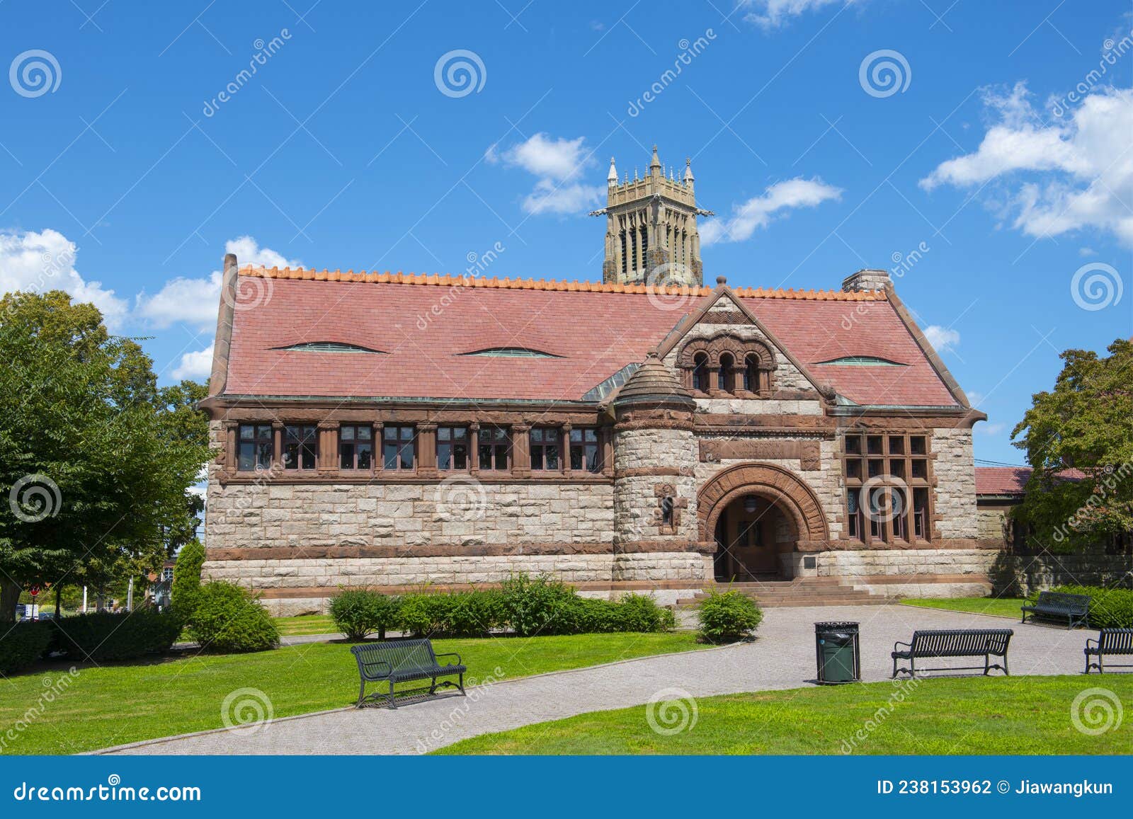 Thomas Crane Public Library, Quincy, MA, USA Stock Photo Image of