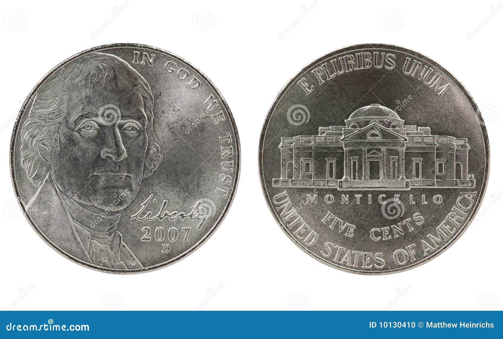 thomas jefferson nickel coin