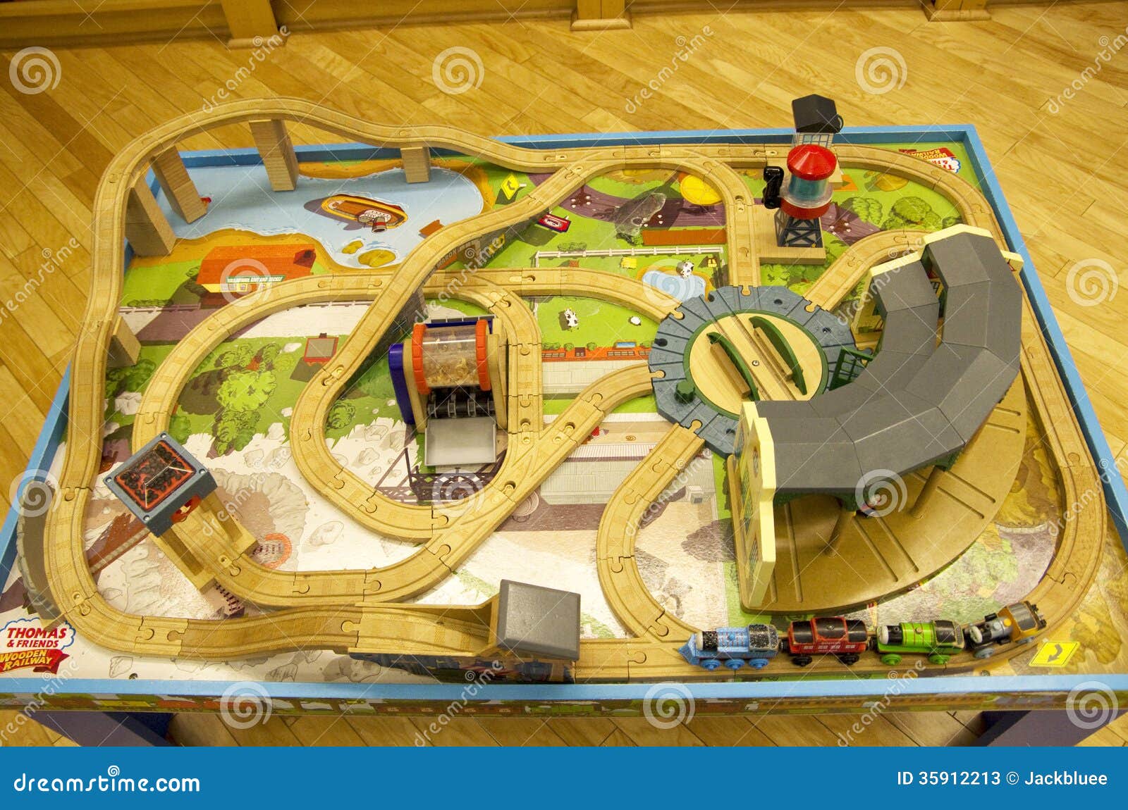 Thomas Train Table Track Set Editorial Stock Photo Image Of Woods