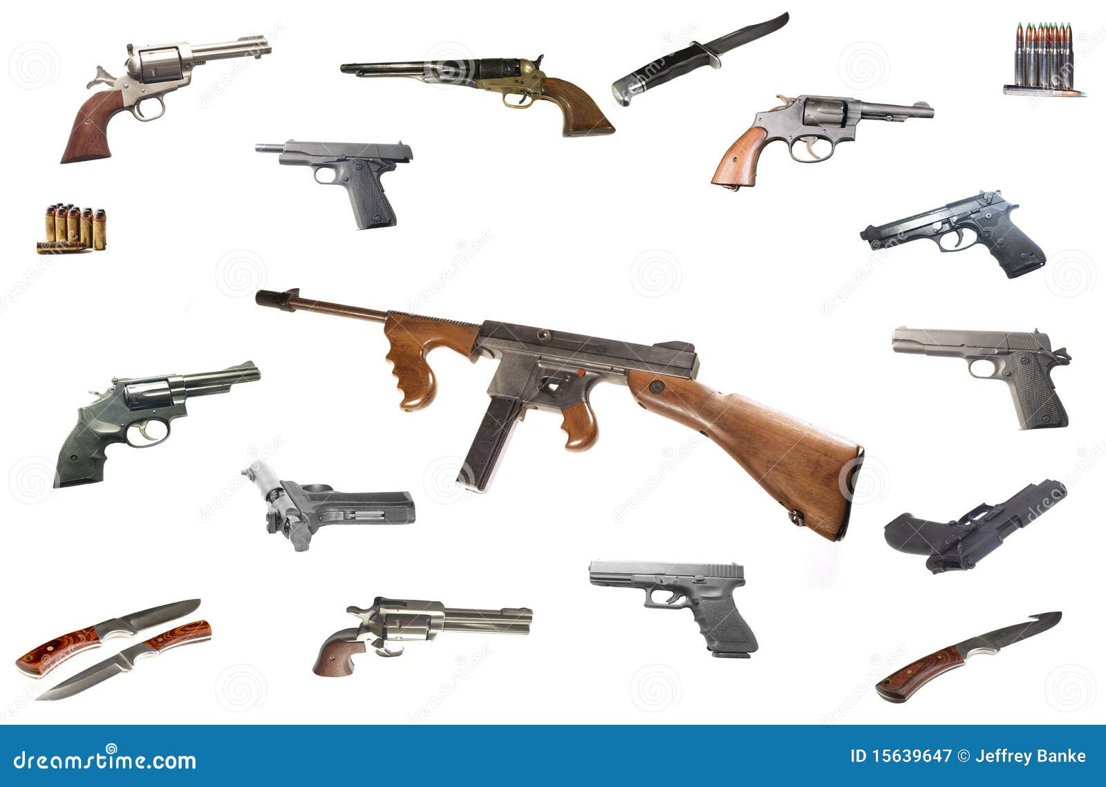 Thompson machine gun stock image. Image of weapon, firearm ...