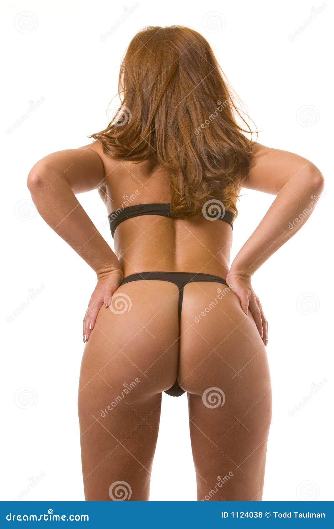 Thong stock photo. Image of rear, bikini, thong, tease - 1124038