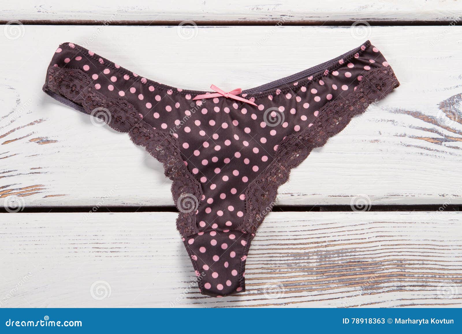 Thong With Polka Dots Stock Image Image Of Collection 78918363