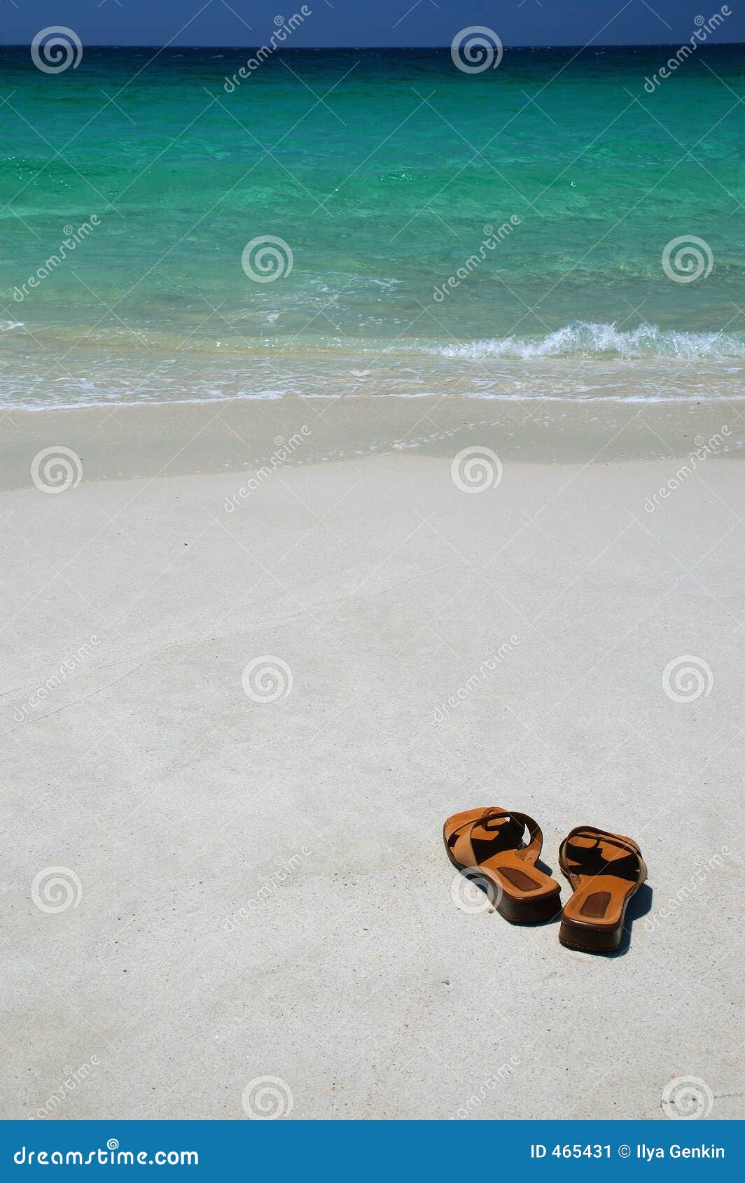 Thongs on a Beach stock image. Image of rest, casual, carribean 465431