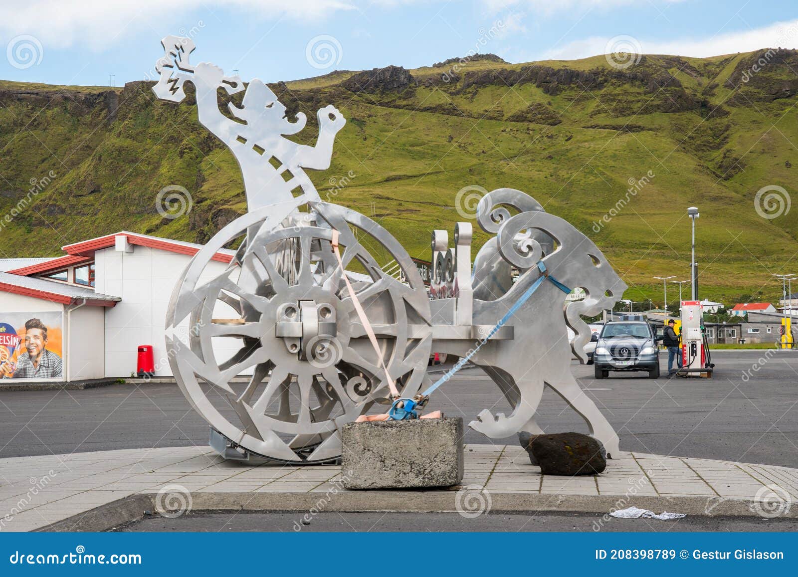Thor The God Of Thunder Riding His Cart Editorial Stock Image Image Of Iceland Village 987