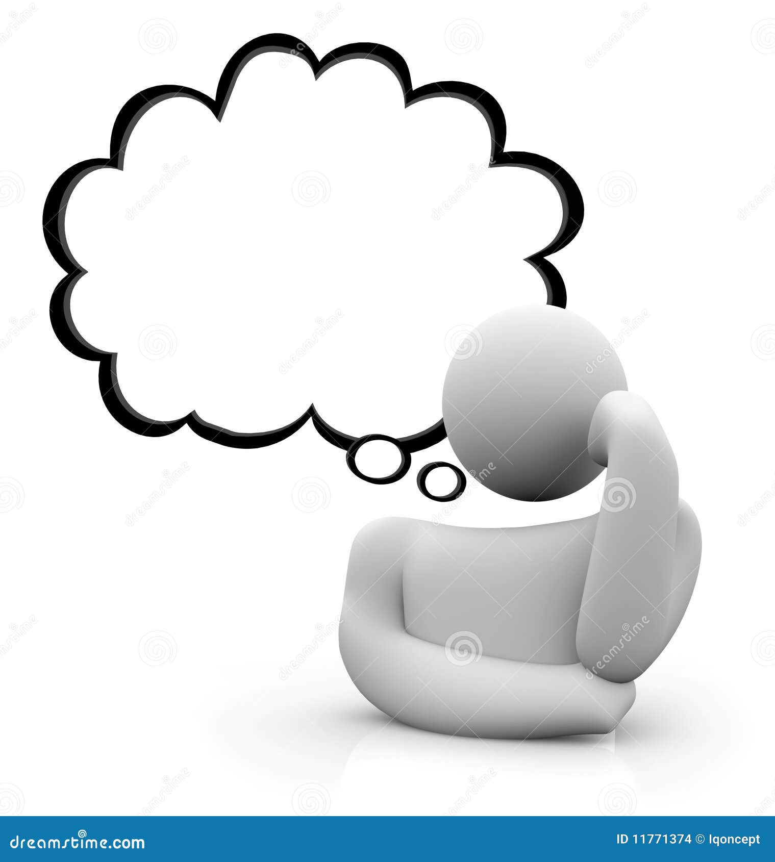 Thought Bubble - Thinking Person Stock Images - Image: 11771374