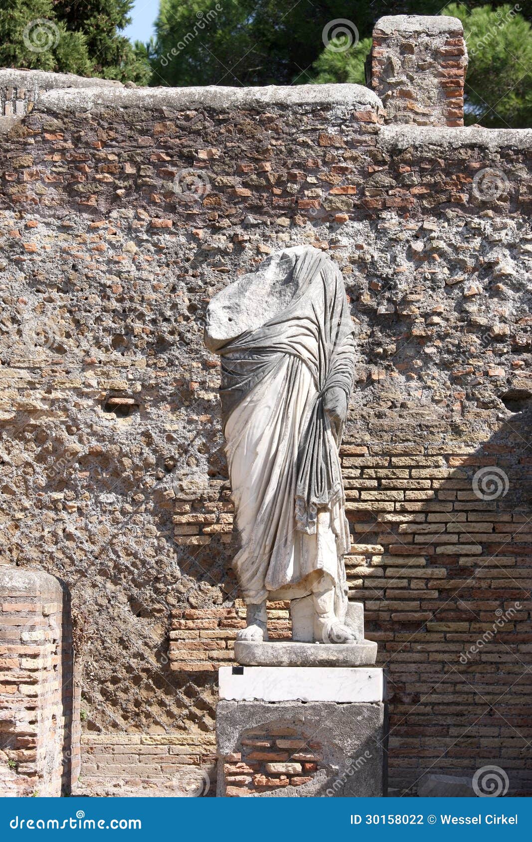 niche with a statue, ostia antica, italy