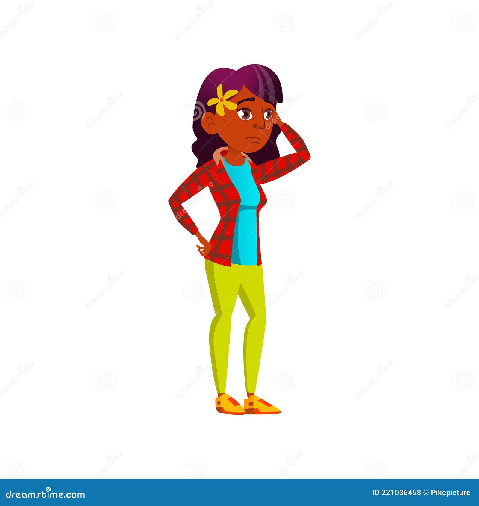 Thoughtful African Girl Remind Story Cartoon Vector Stock Vector - Illustration of wearing, handsome: 221036458 Thoughtful African Girl Remind Story Cartoon Vector Stock Vector - Illustration of wearing, handsome: 221036458