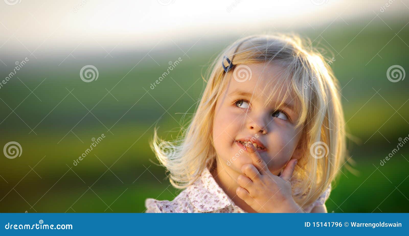 Thoughtful child stock photo. Image of girl, 15141796