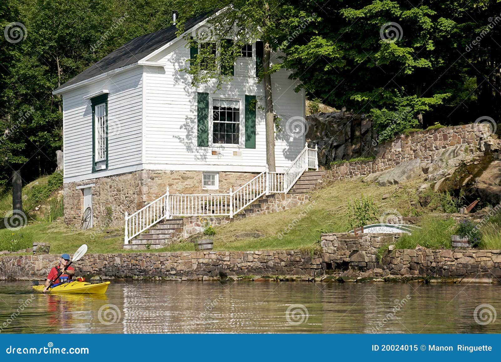 Thousand Islands Waterfront Historic Darlingside Stock Image Image