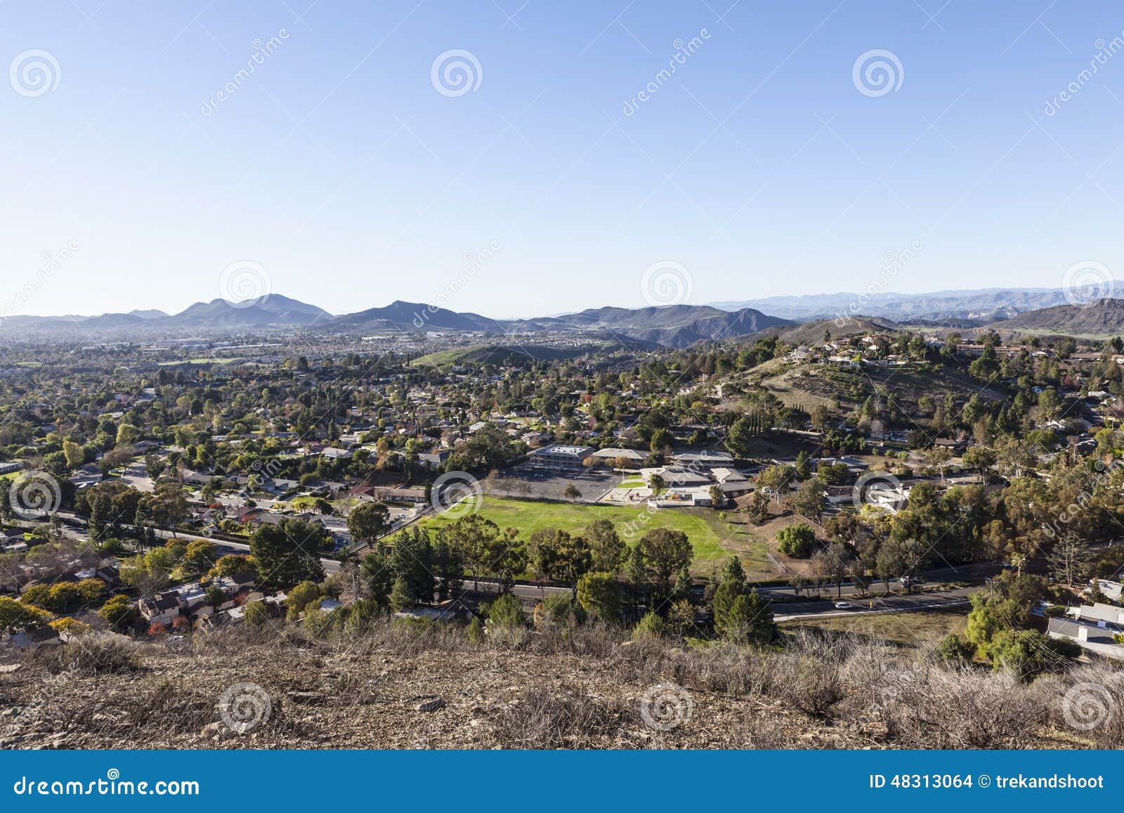 Sherman Oaks and Studio City Aerial Los Angeles California