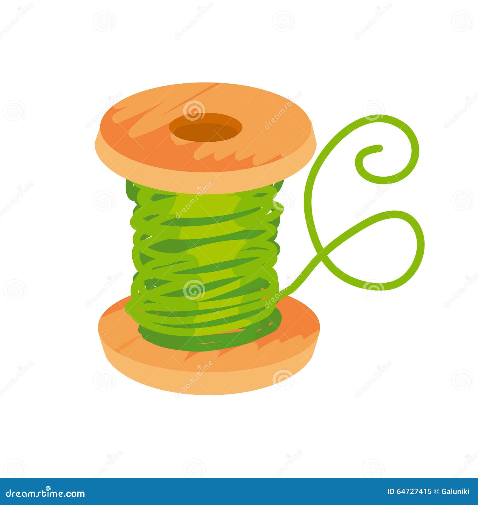 Download Thread and bobbin icon stock vector. Illustration of color - 64727415