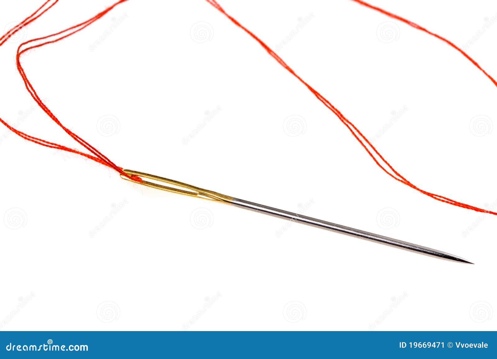 Thread a needle stock image. Image of branch, thread - 19669471