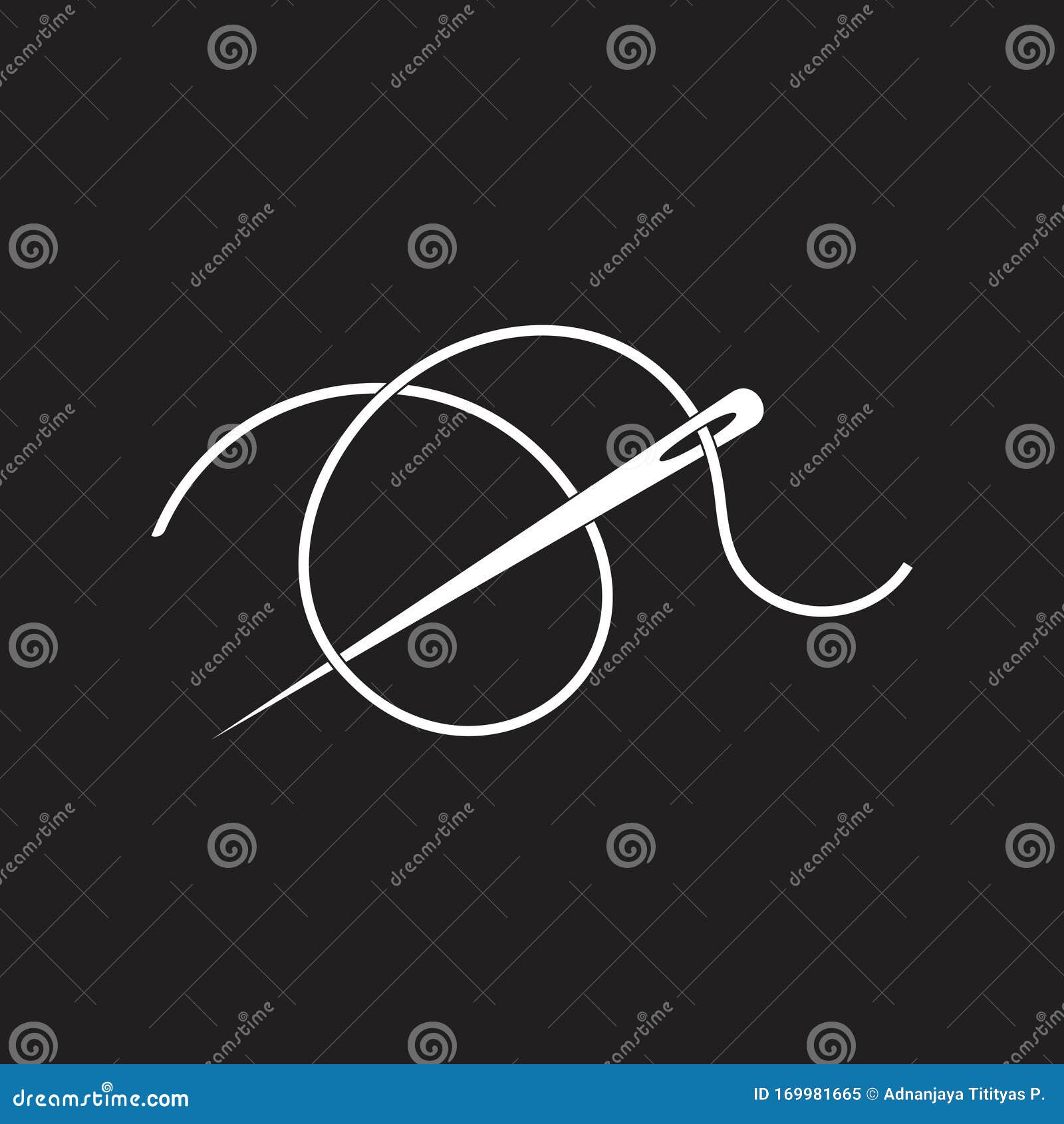 Thread Needle Fashion Clothing Design Logo Vector Stock Vector ...