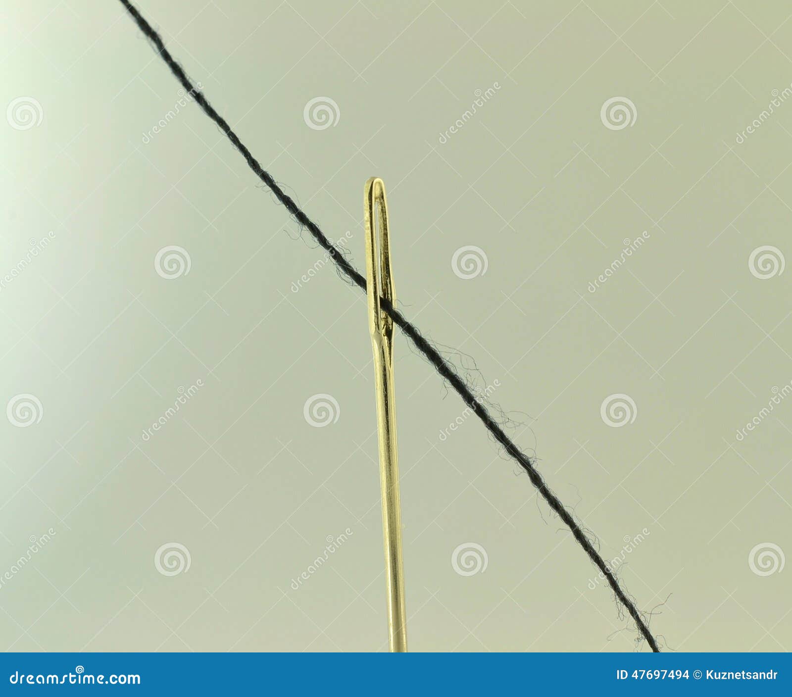 Thread and needle stock photo. Image of craft, shiny - 47697494