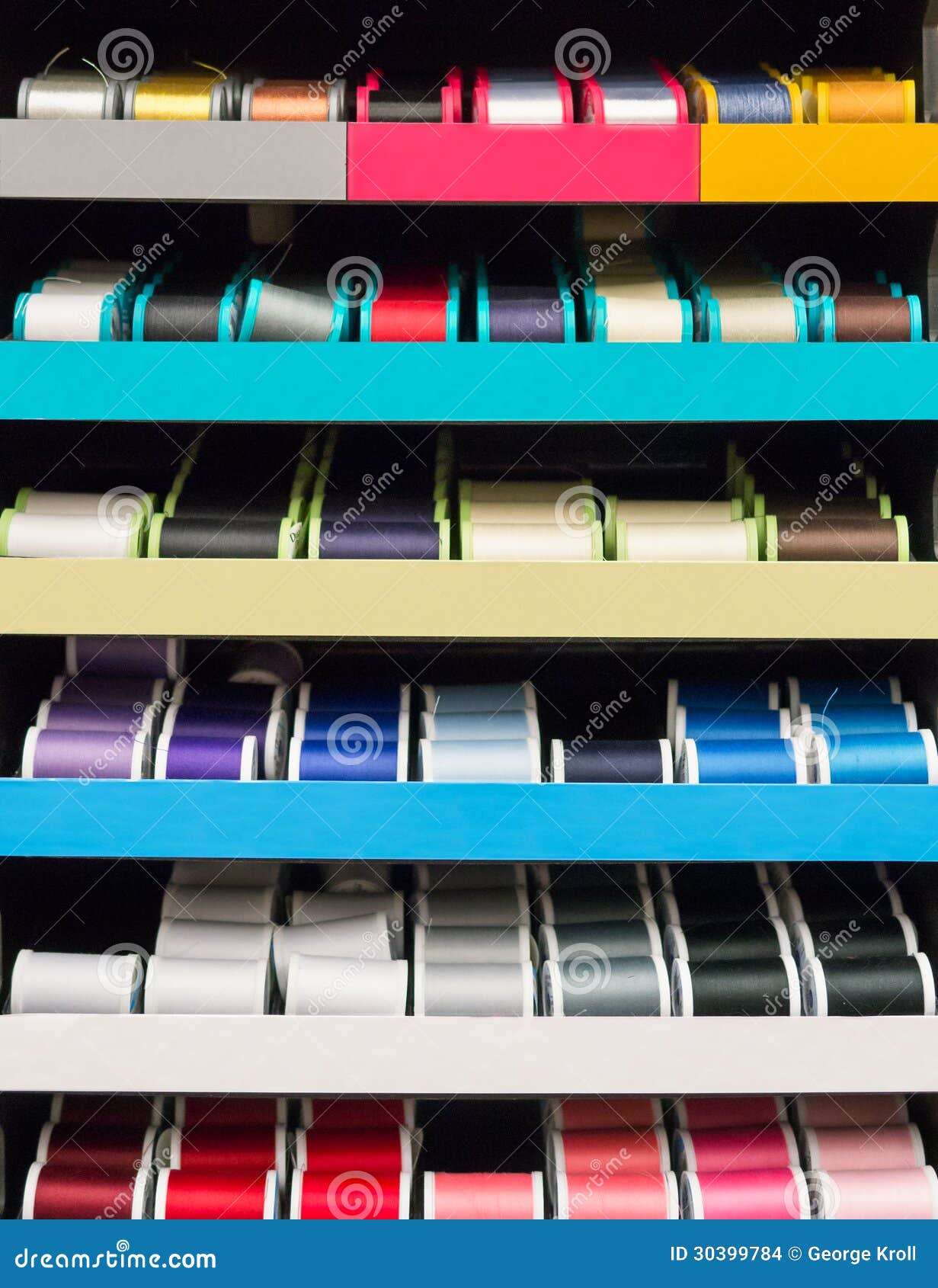 Thread on a rack stock photo. Image of colours, needlecraft - 30399784