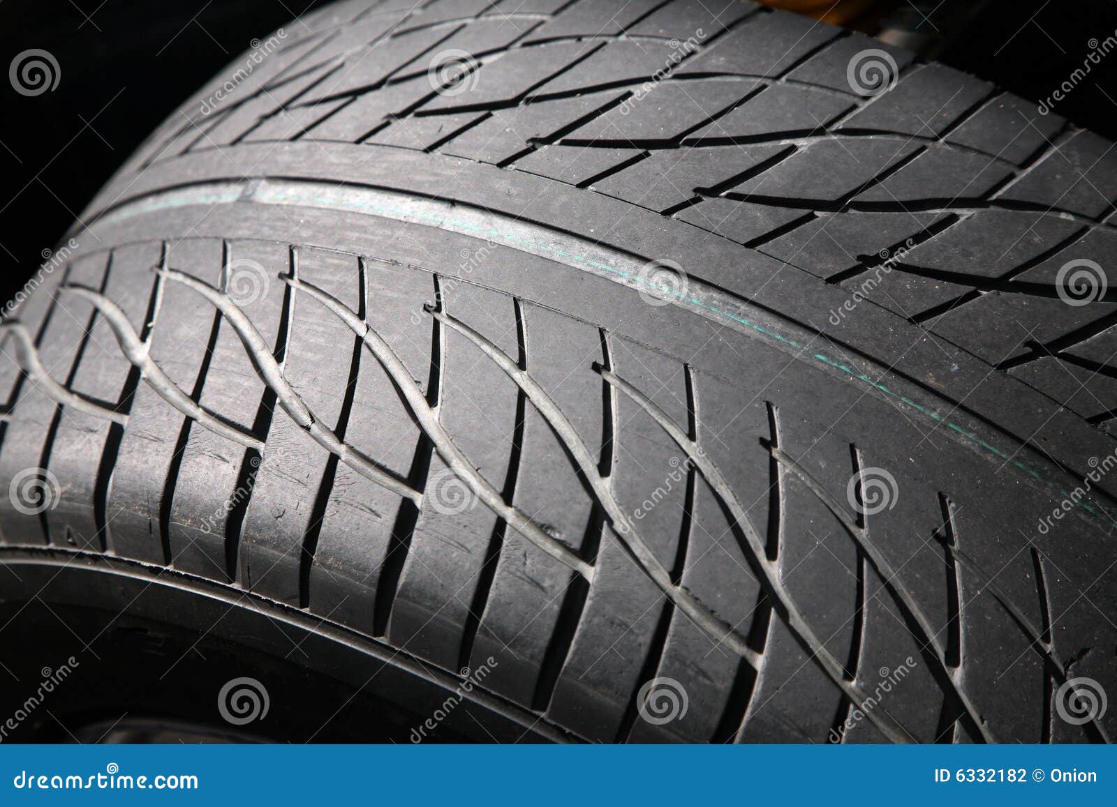 threaded rubber tyres