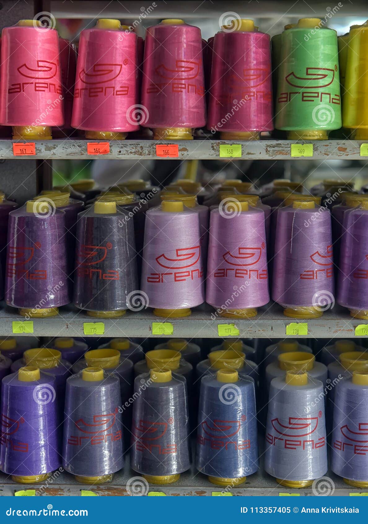 Threads for Sewing Machines on Shelves Store Editorial Image Image of