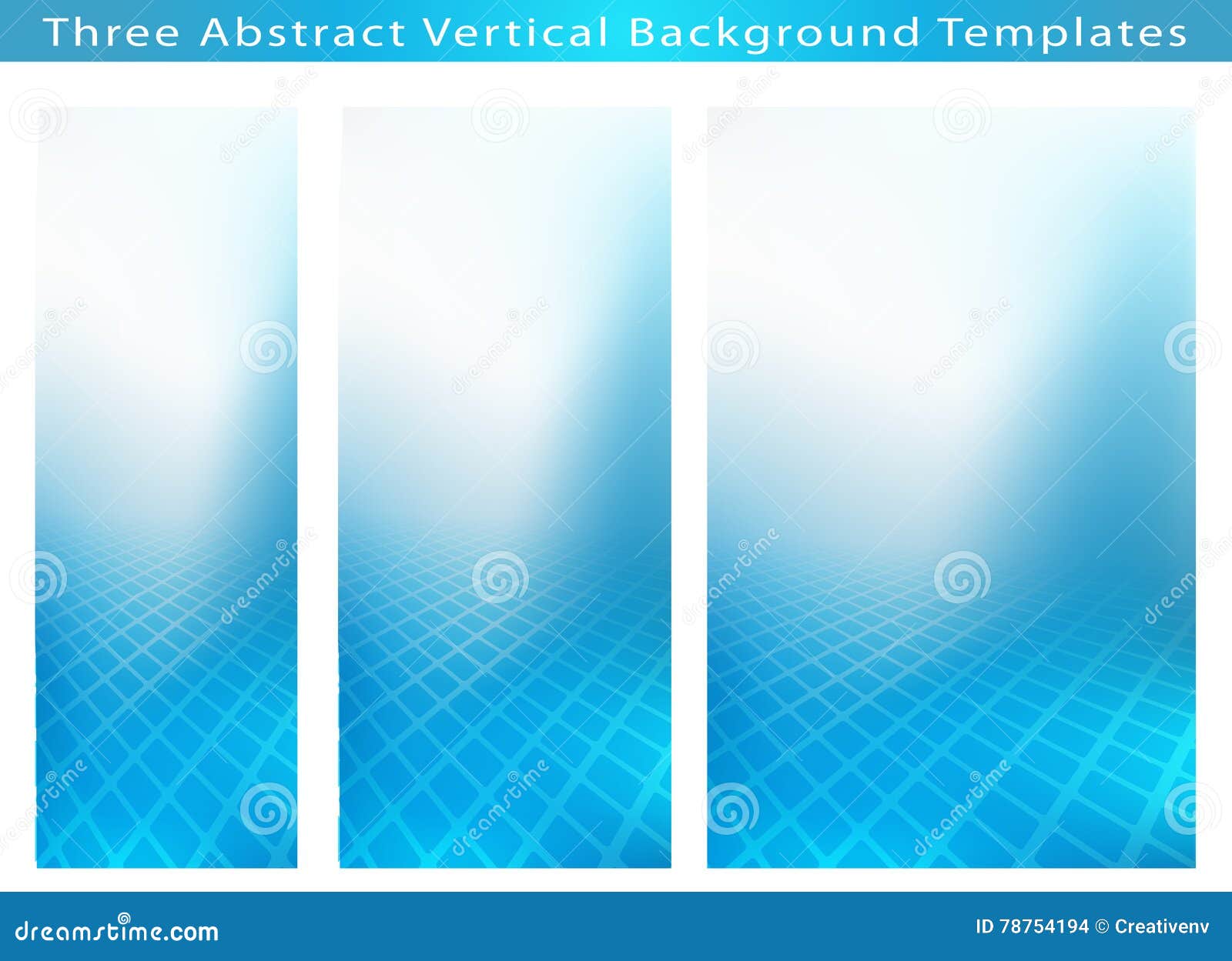 Three Abstract Vertical  Banner  Backgrounds  Stock 