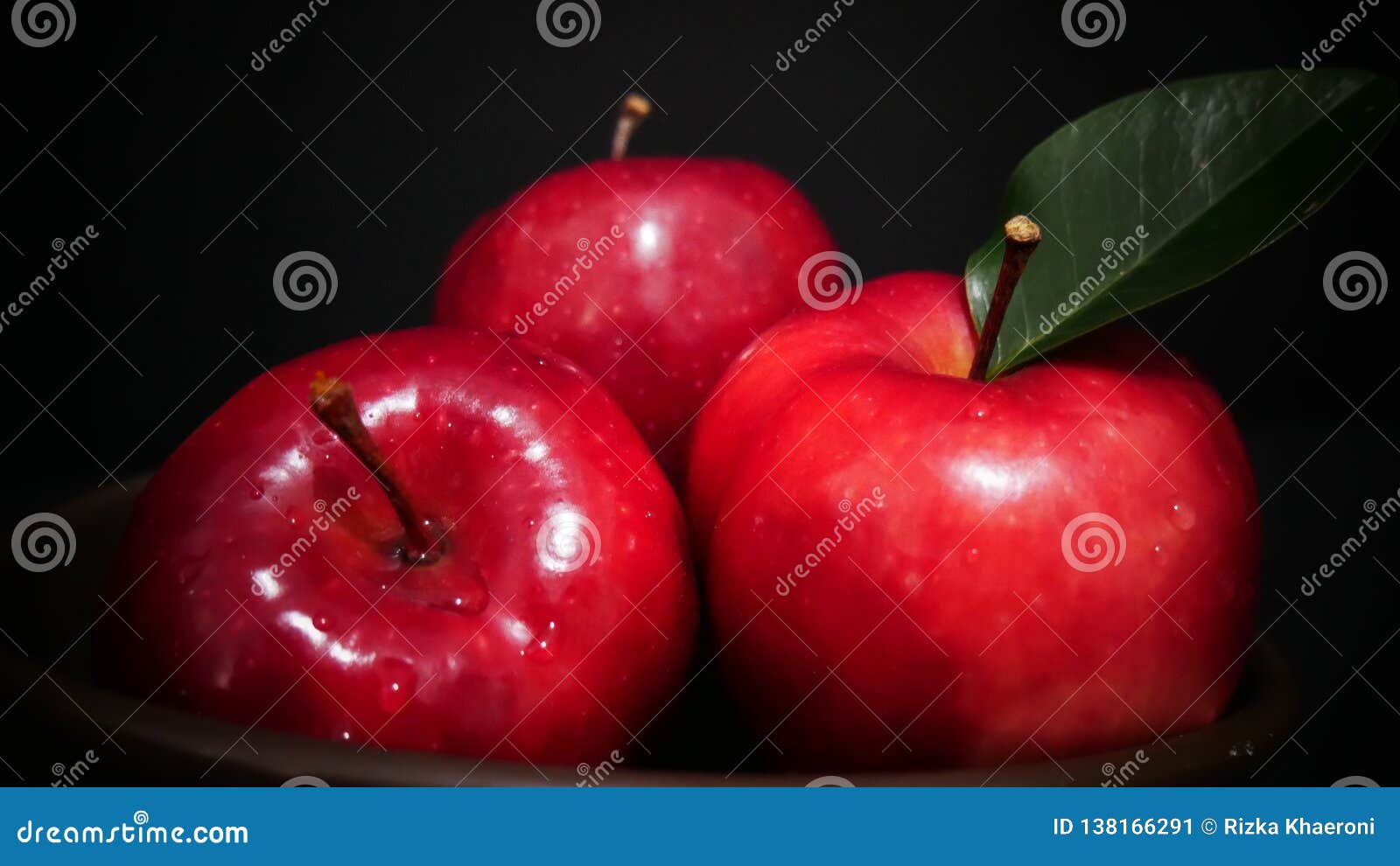 Three Apple on Bowl for Fruit Photoshoot Stock Image Image of angle