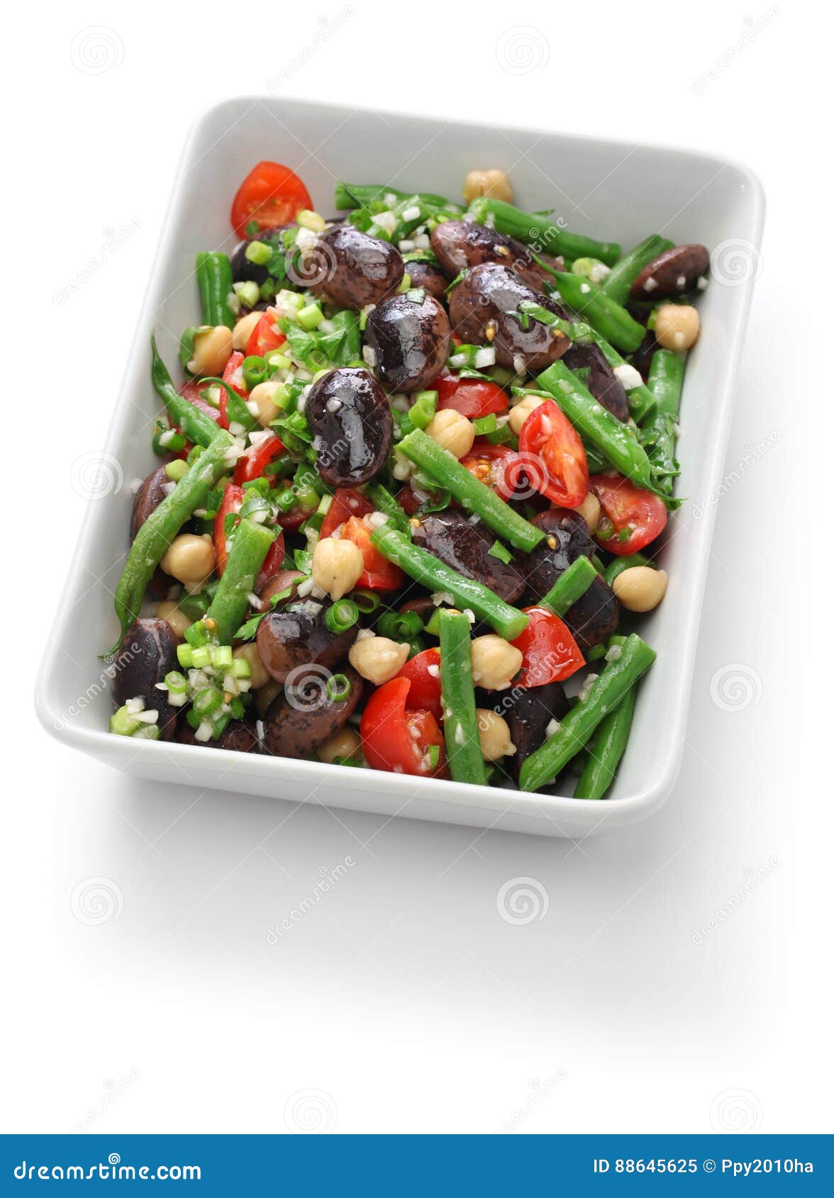 Three bean salad stock image. Image of vegetable, chickpea 88645625