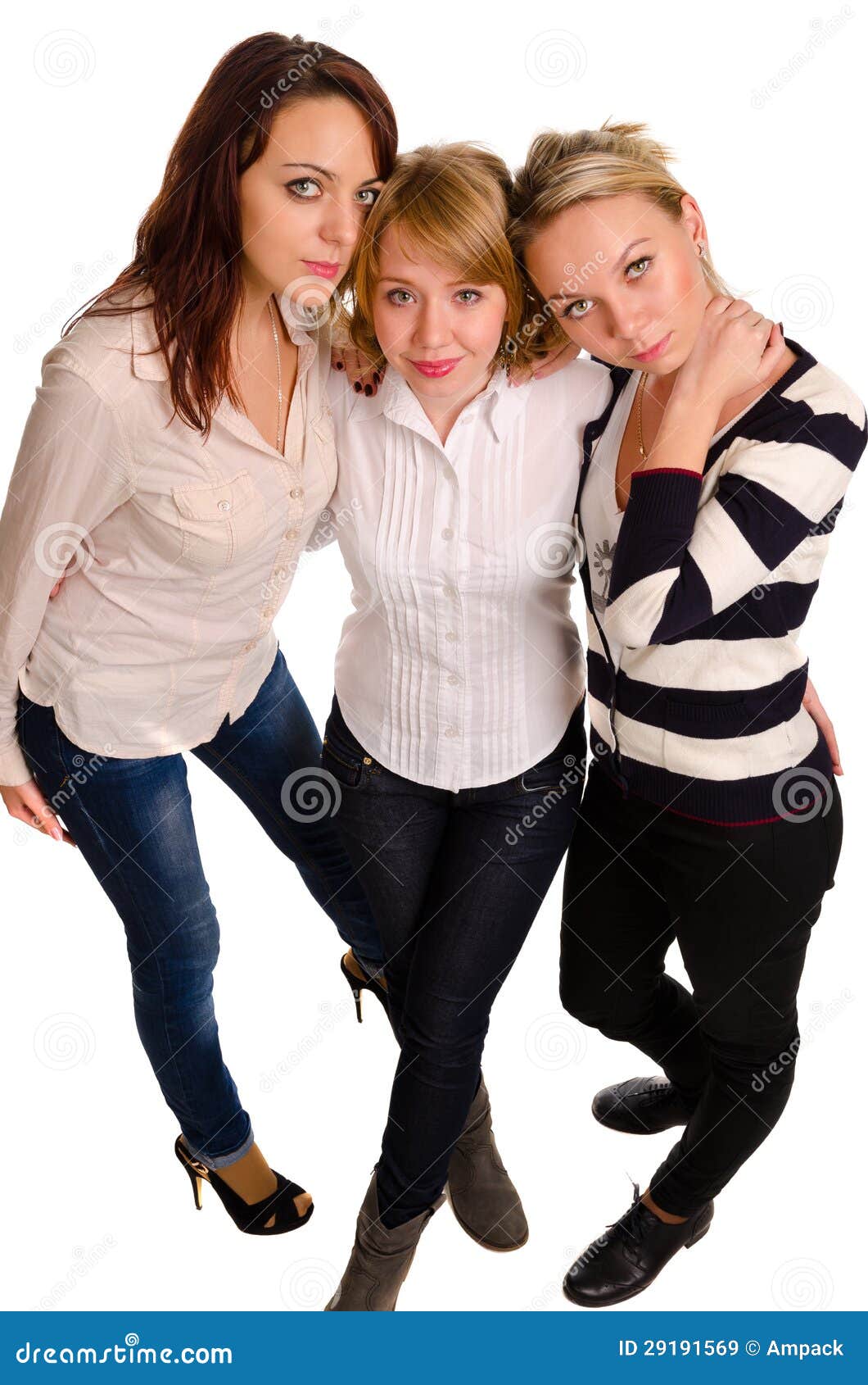 Three best friends stock image. Image of human, joyful - 29191569