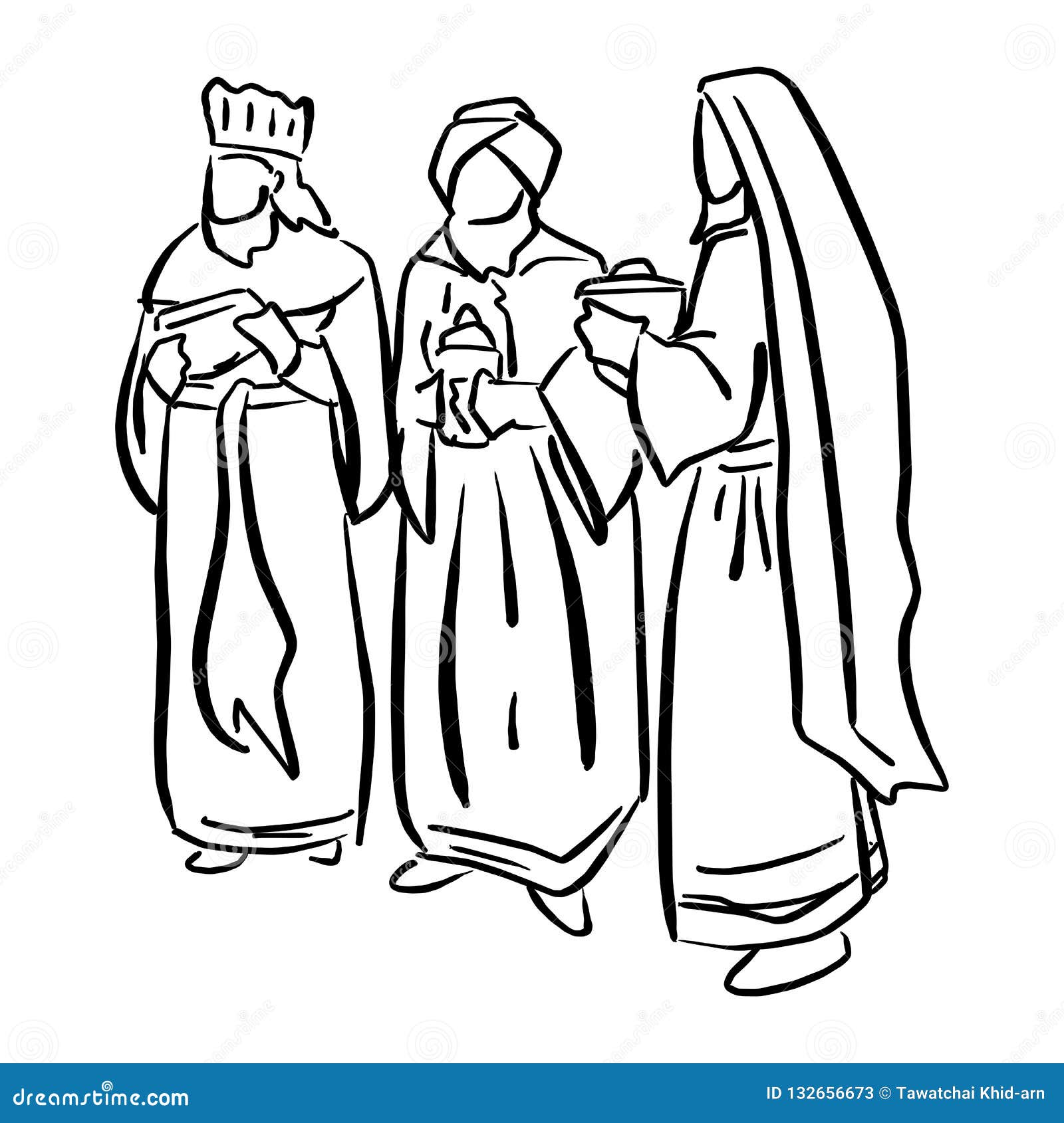 Three Kings or Three Wise Men coloring pages printable games