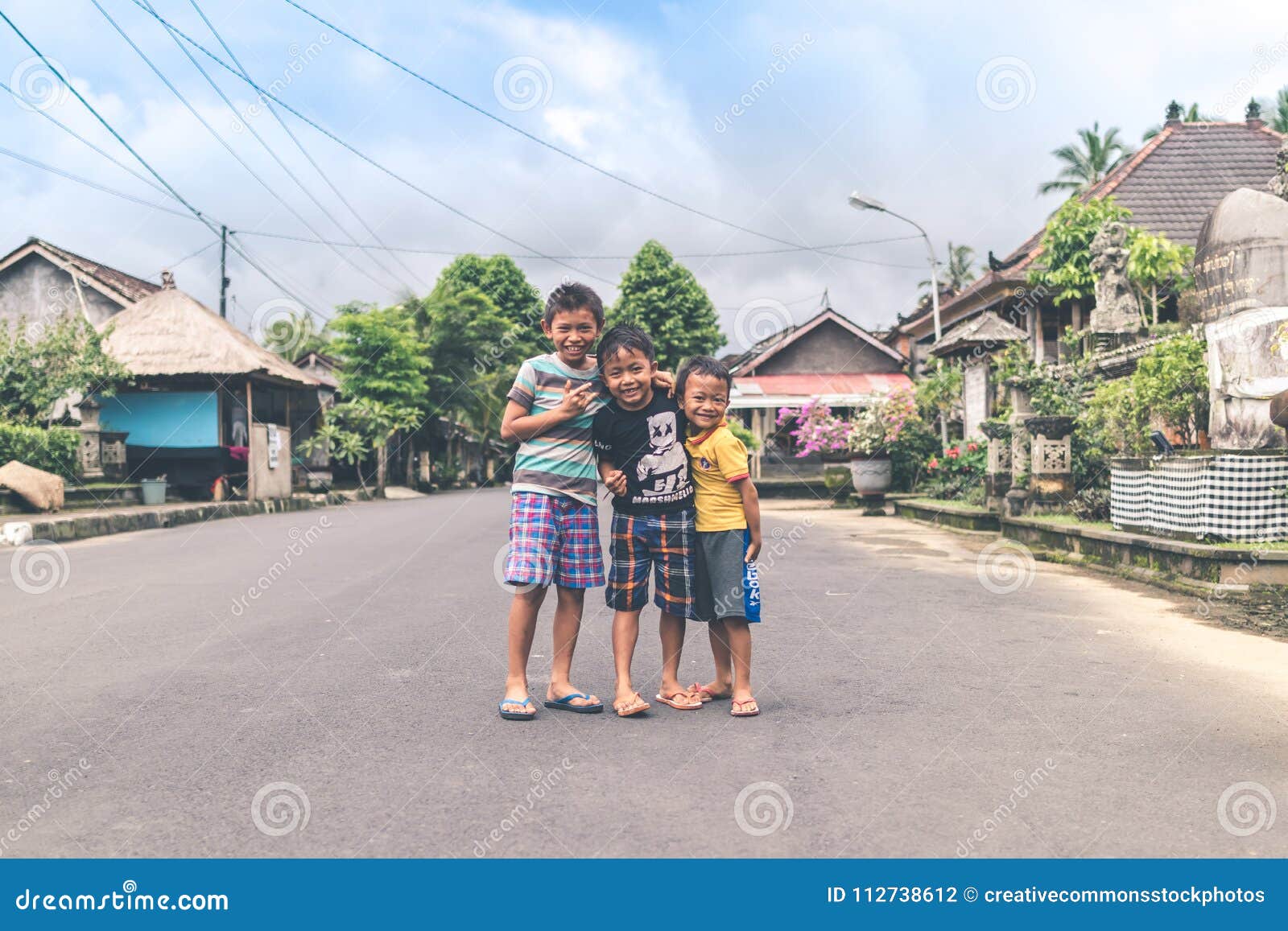 Indian School Girl Class 10 Xxx Video Wapking - Three Boys Standing On Road Picture. Image: 112738612