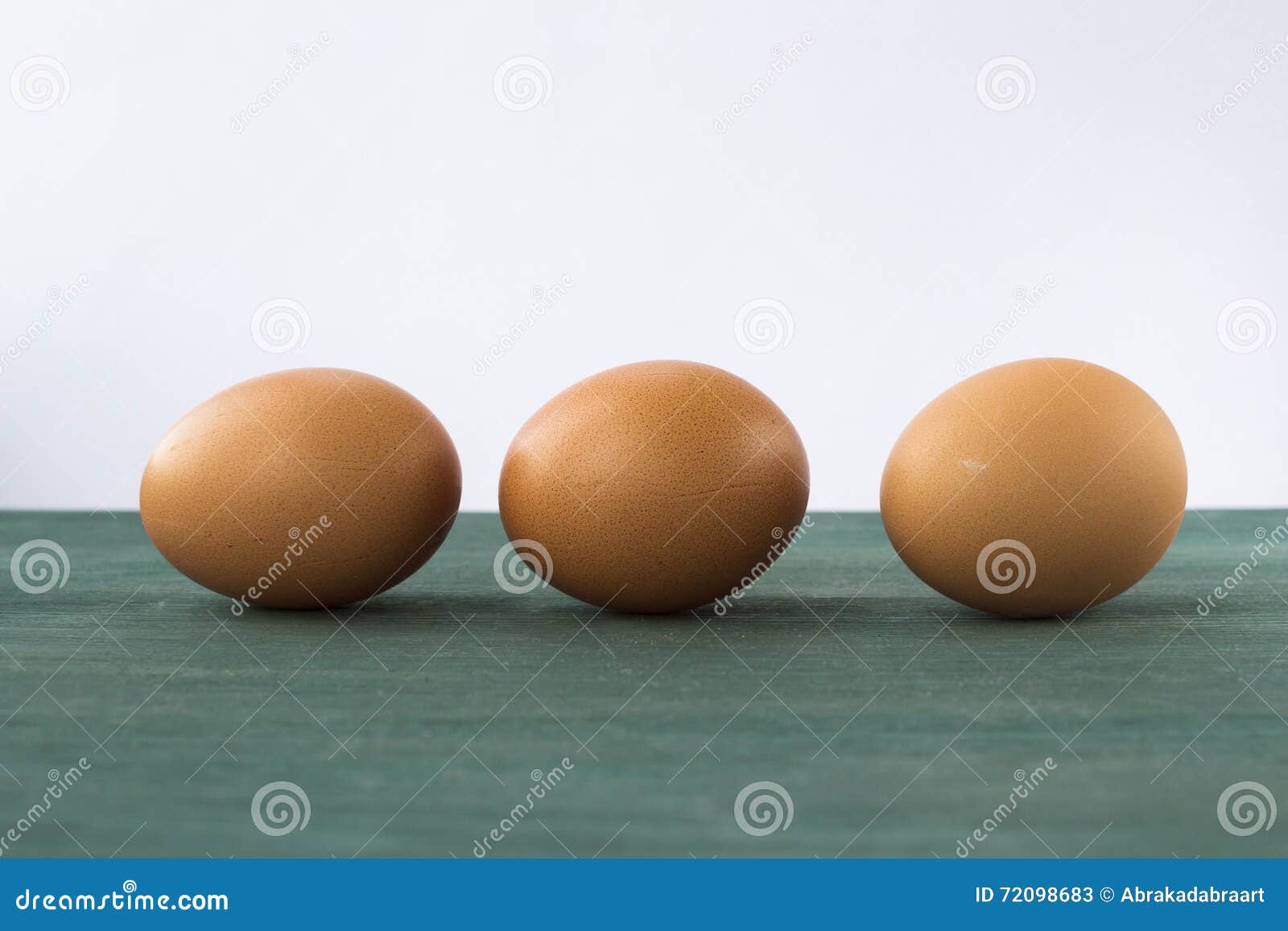 Three brown chicken eggs stock image. Image of farming 72098683