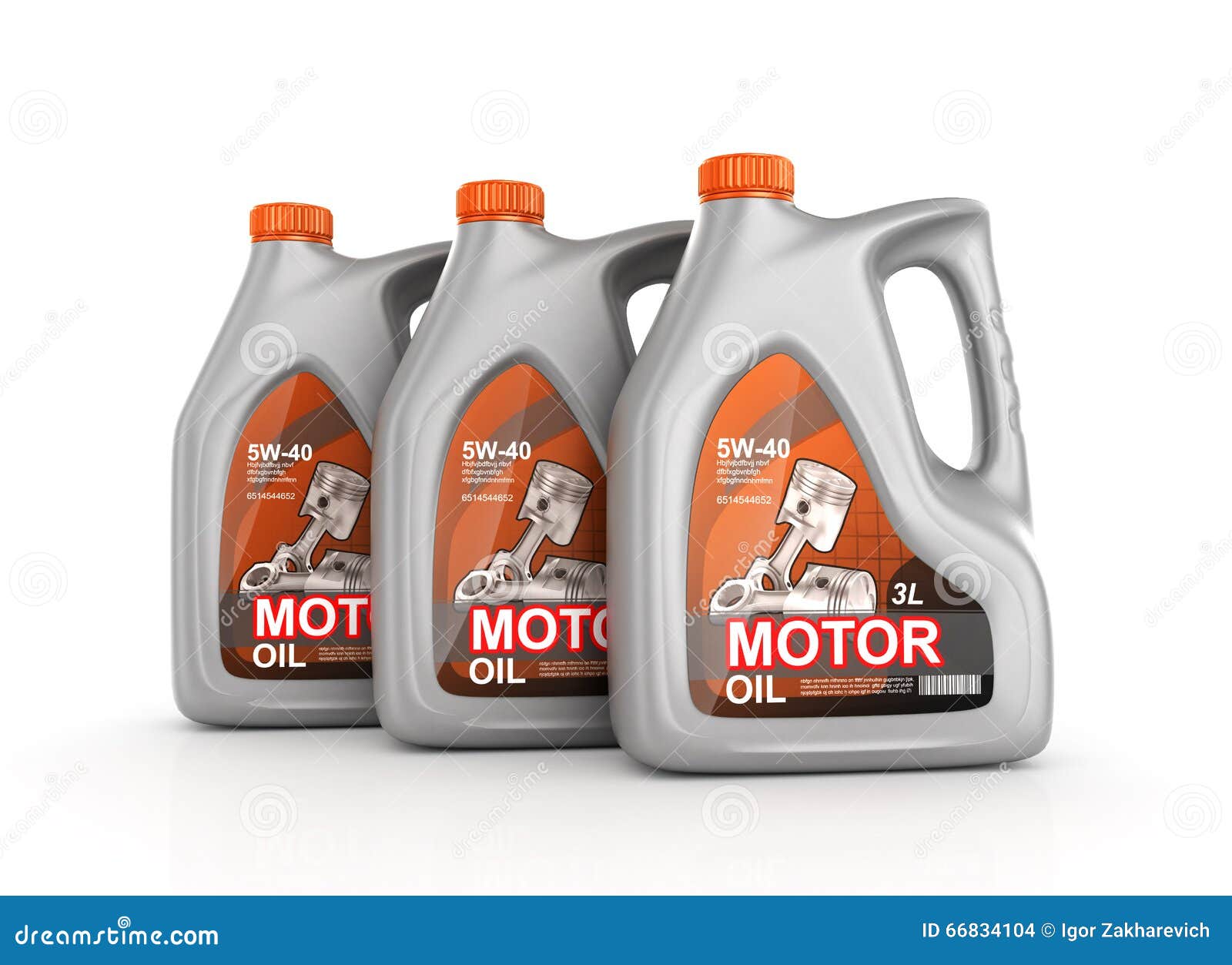 Three cans of motor oil stock illustration. Illustration of jerrican
