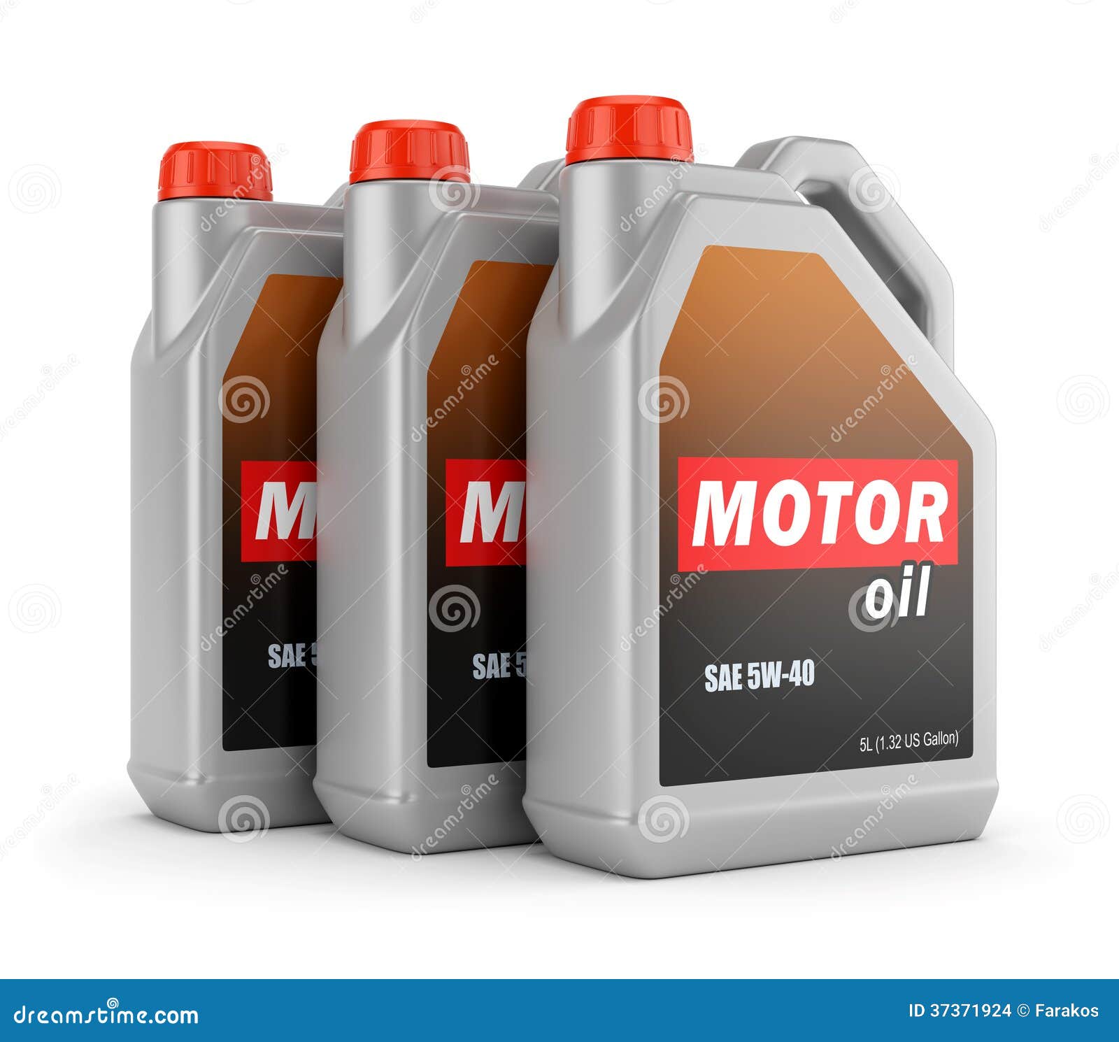 Three cans of motor oil stock illustration. Illustration of engine ...