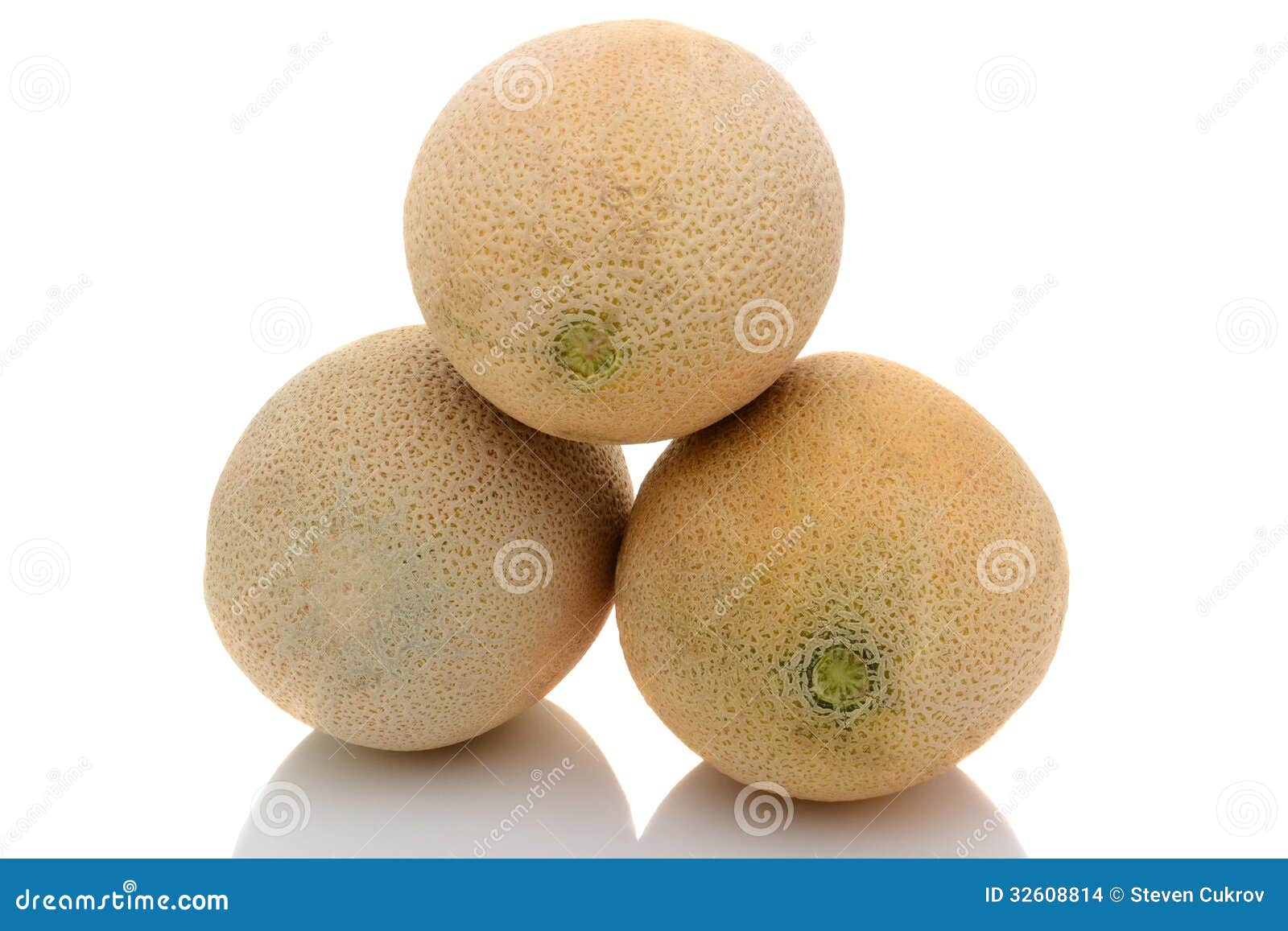 Three Cantaloupes stock photo. Image of cantaloupe, spanspek 32608814