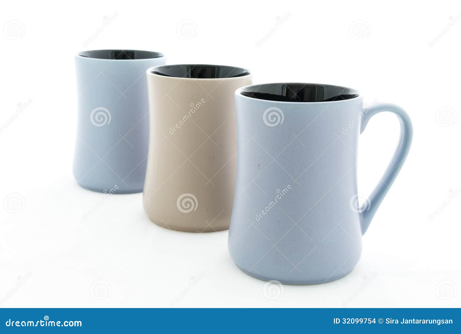 Three Ceramic Cup with Handle Stock Photo Image of ceramic, espresso