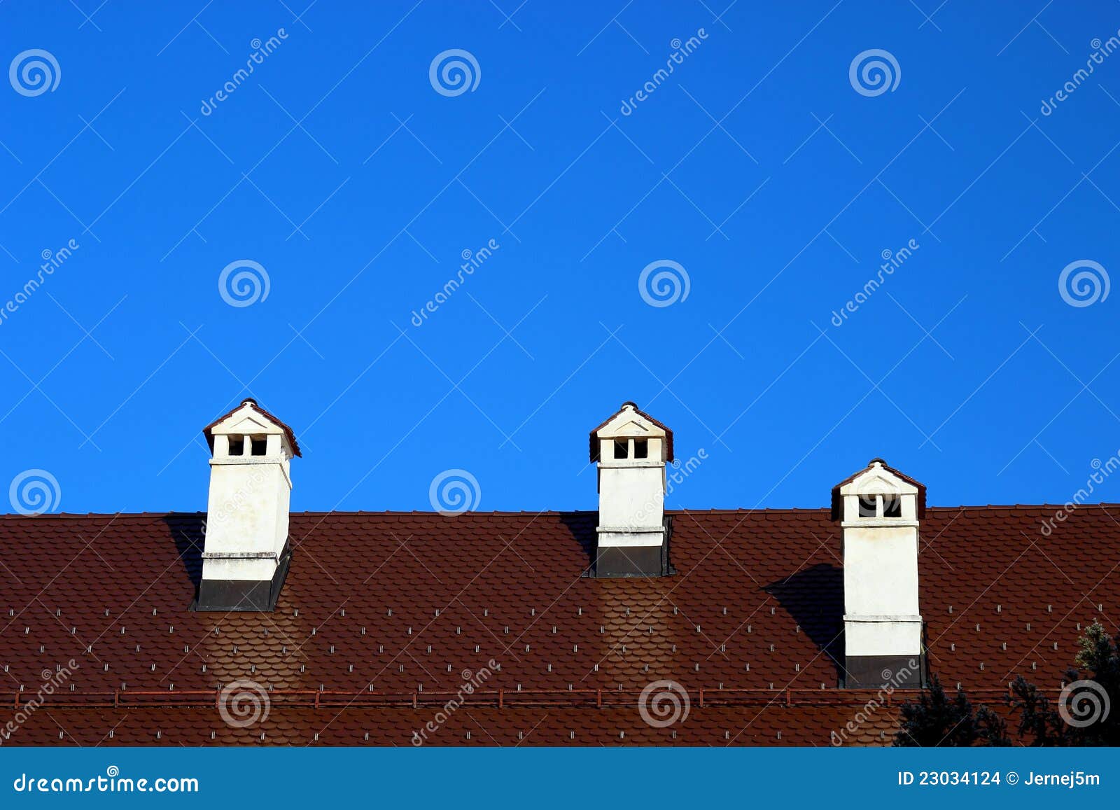 Three chimneys stock photo. Image of real, construction 23034124