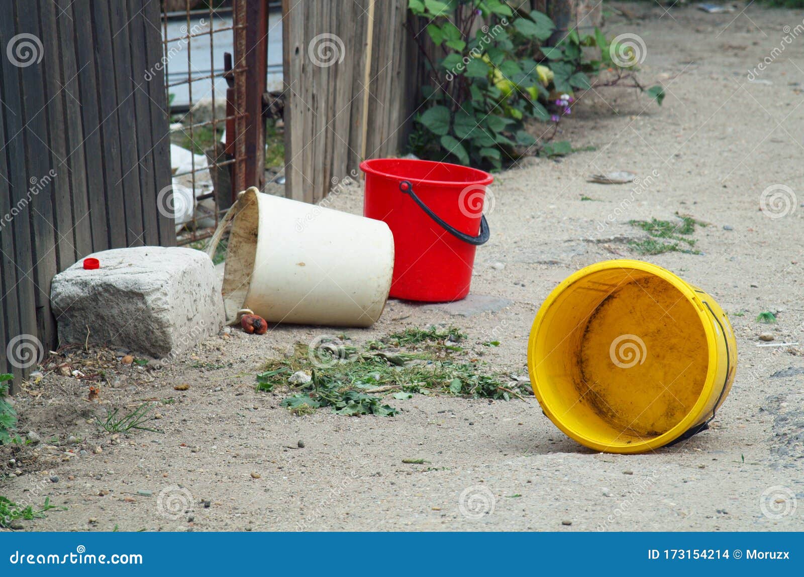 Plastic Buckets Stock Photography 4715102
