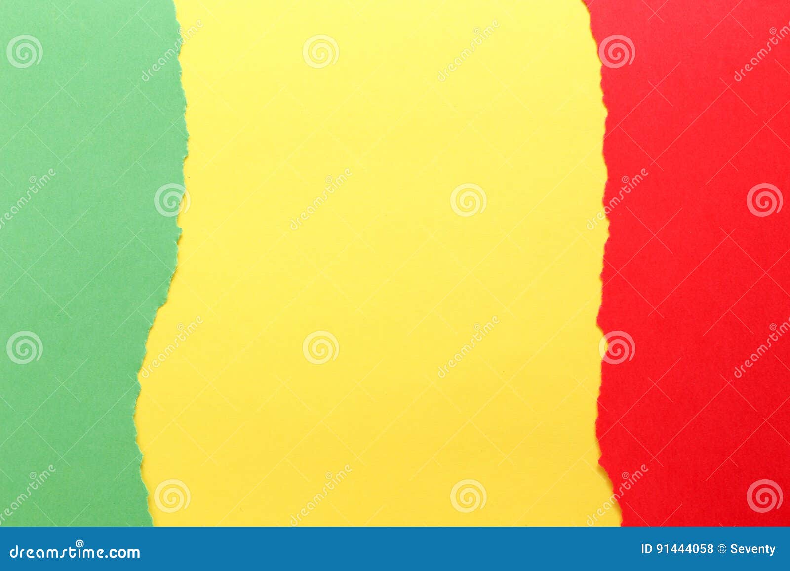 Three Colors, Green, Yellow, Red Stock Photo Image of cardboard