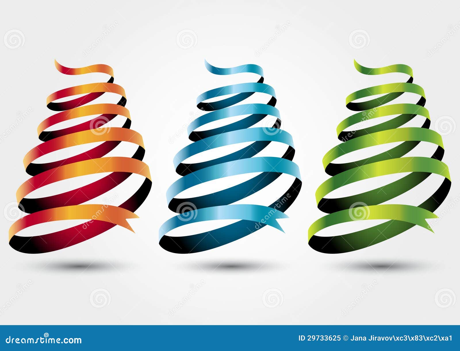 Colors ribbon stock vector. Illustration of background 29733625