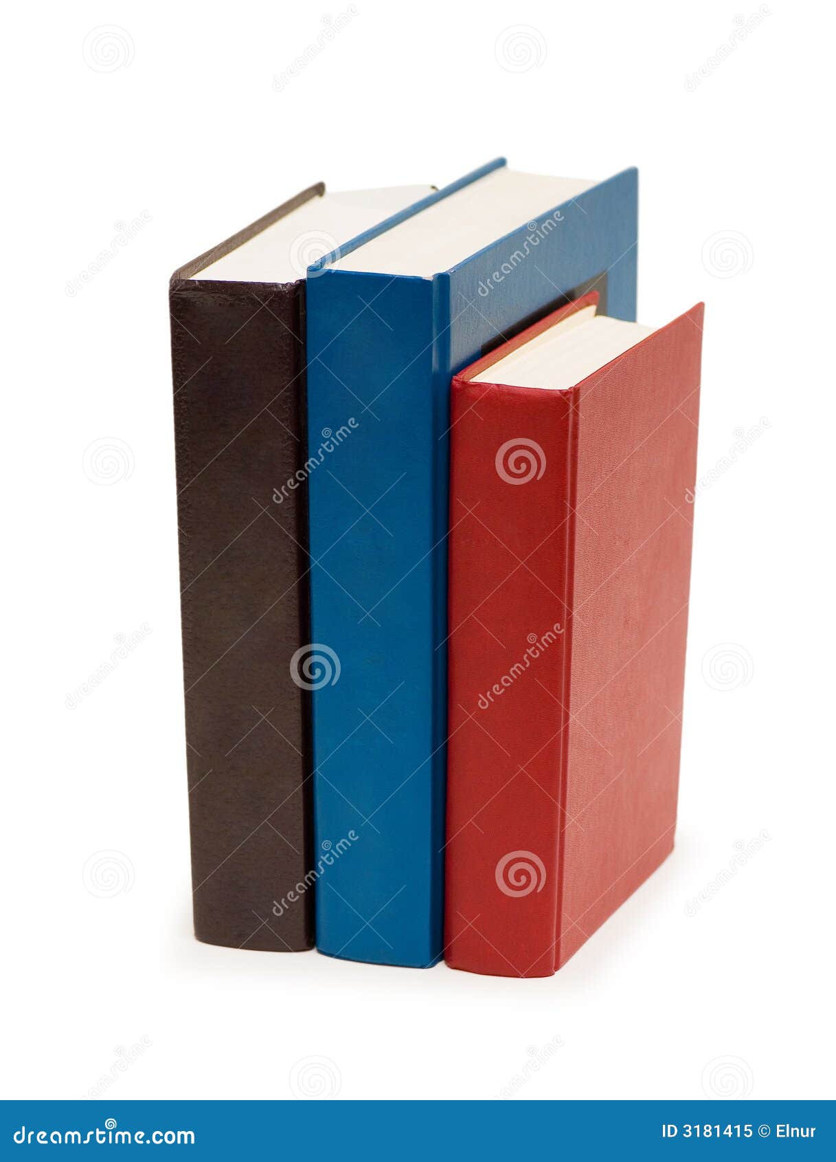 Three Colourful Books Isolated Stock Image - Image of learning ...