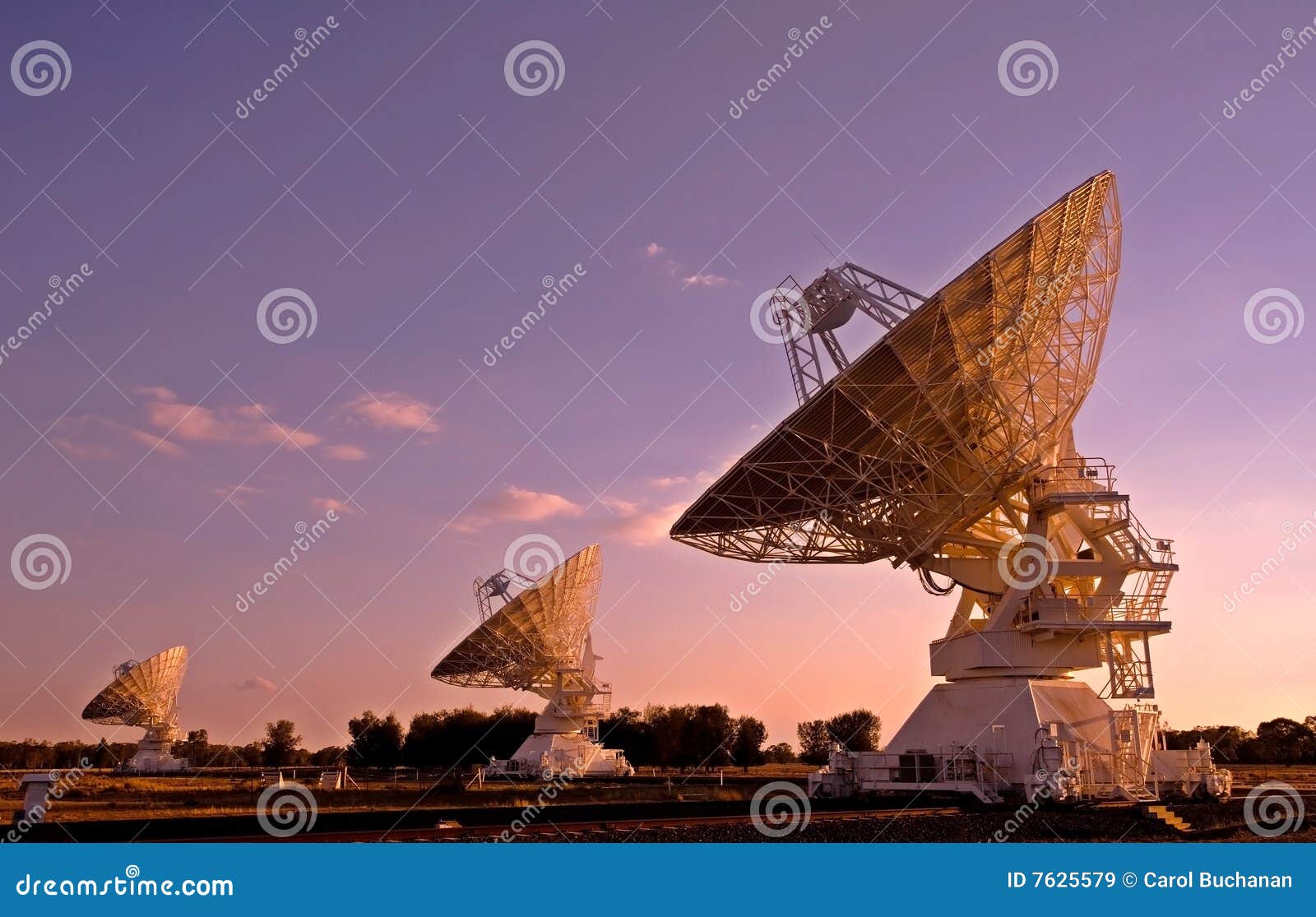 three compact array telescopes