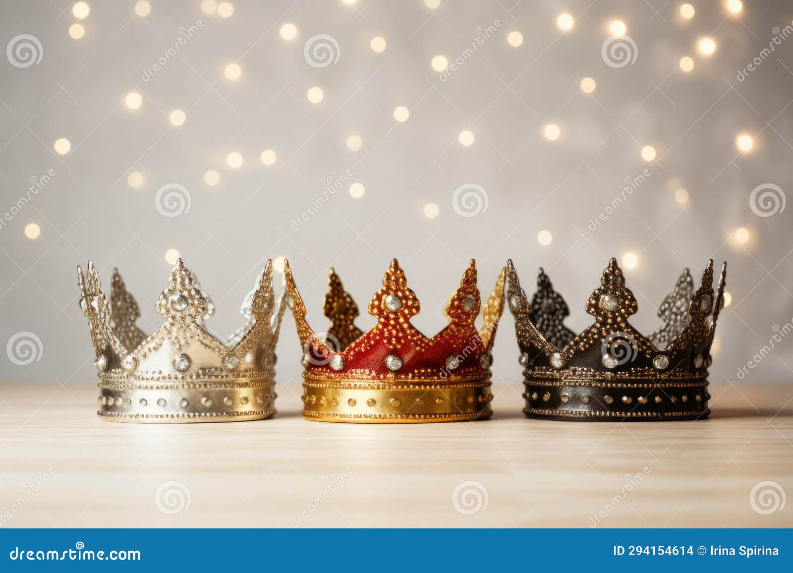 three crowns as a  of the celebration of the day of the three kings