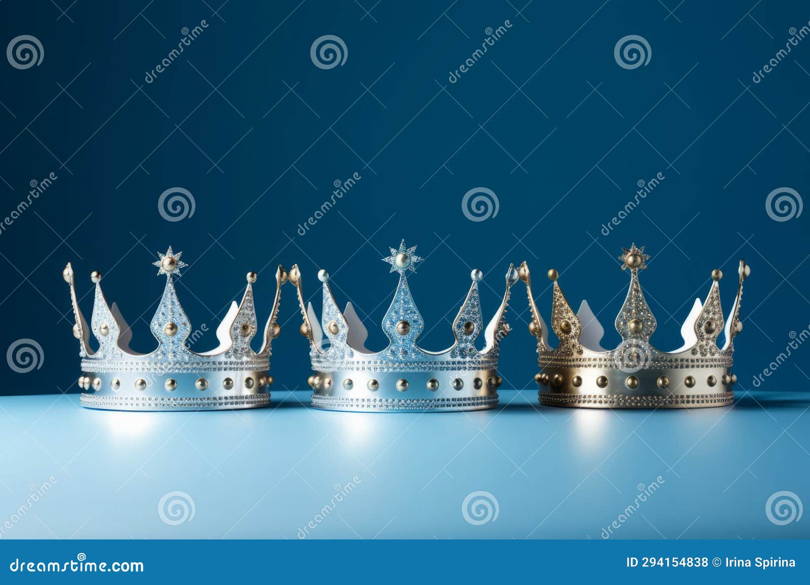 three crowns as a  of the celebration of the day of the three kings