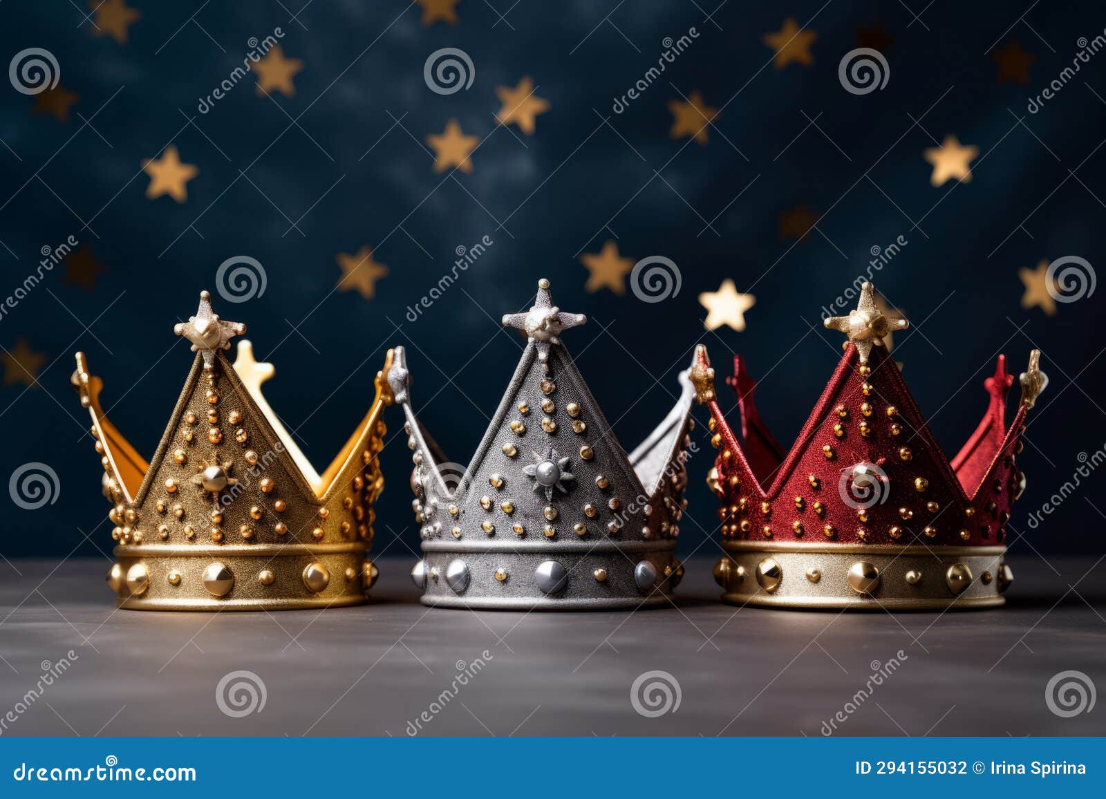 three crowns as a  of the celebration of the day of the three kings