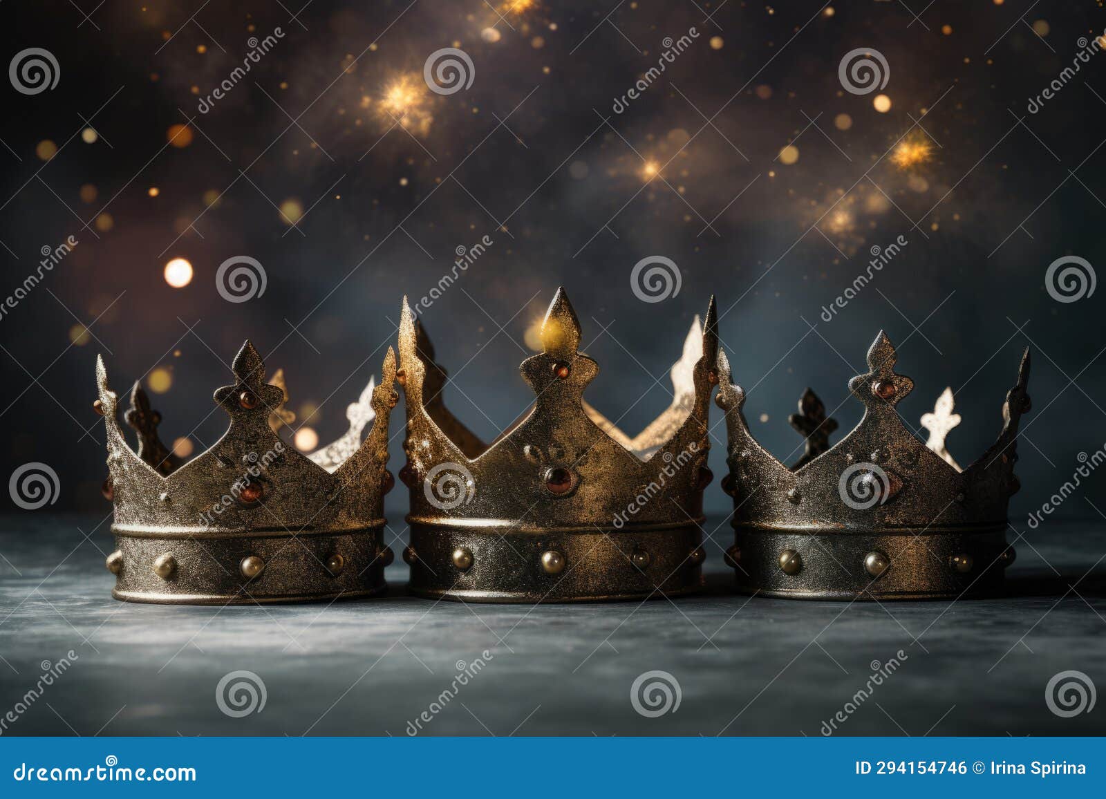 three crowns as a  of the celebration of the day of the three kings