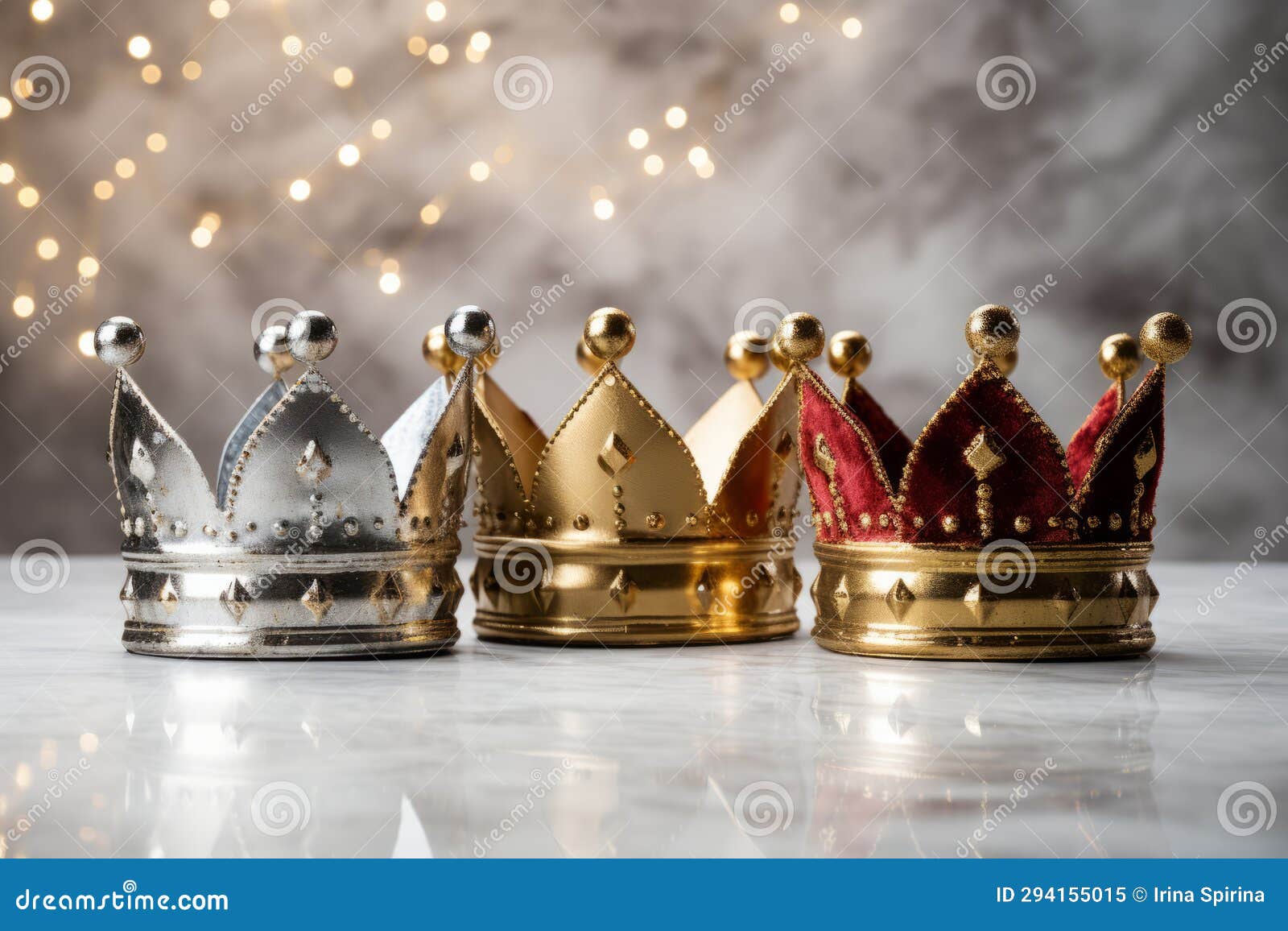 three crowns as a  of the celebration of the day of the three kings