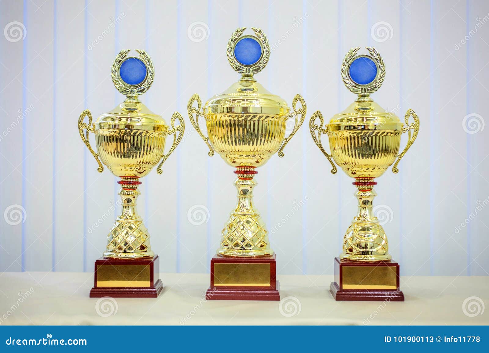 Cups winners stock image. Image of competition, design 101900113