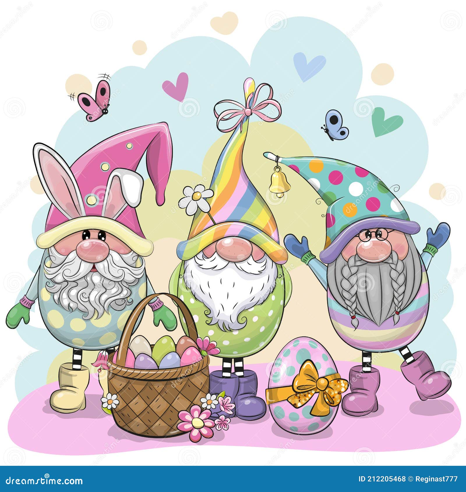 Easter Gnome Fabric Wallpaper and Home Decor  Spoonflower