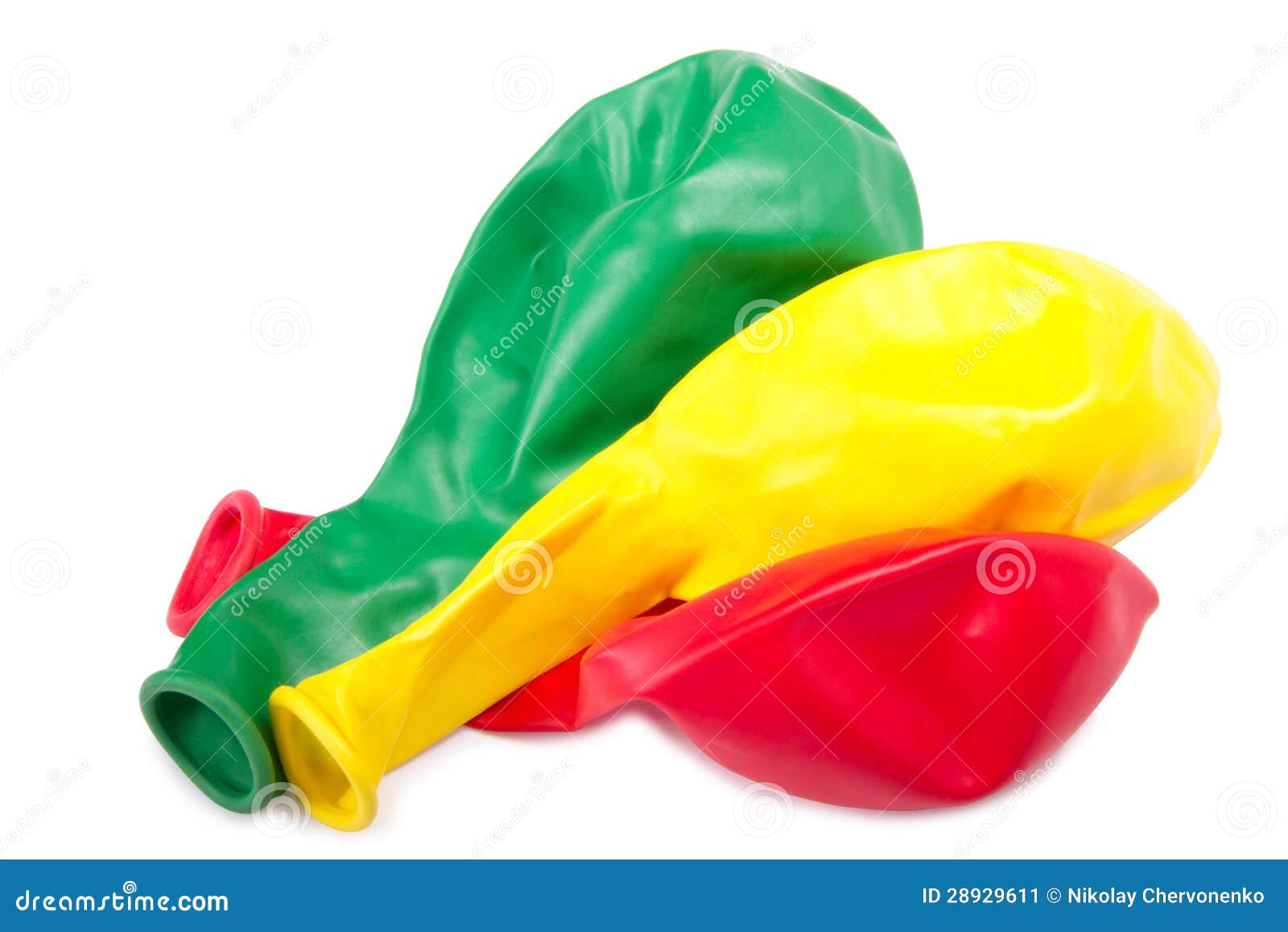 Three deflated balloon stock image. Image of play, holiday - 28929611