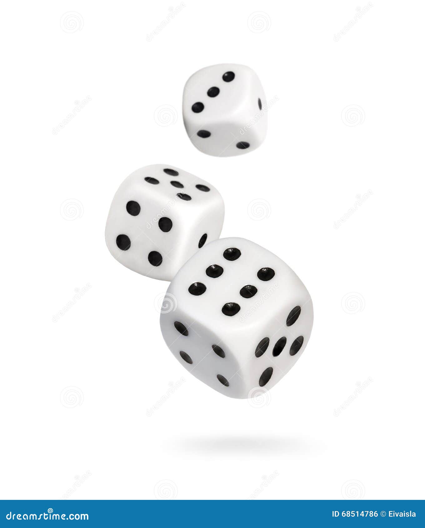 3 d4 dice isolated on white Stock Photo - Alamy