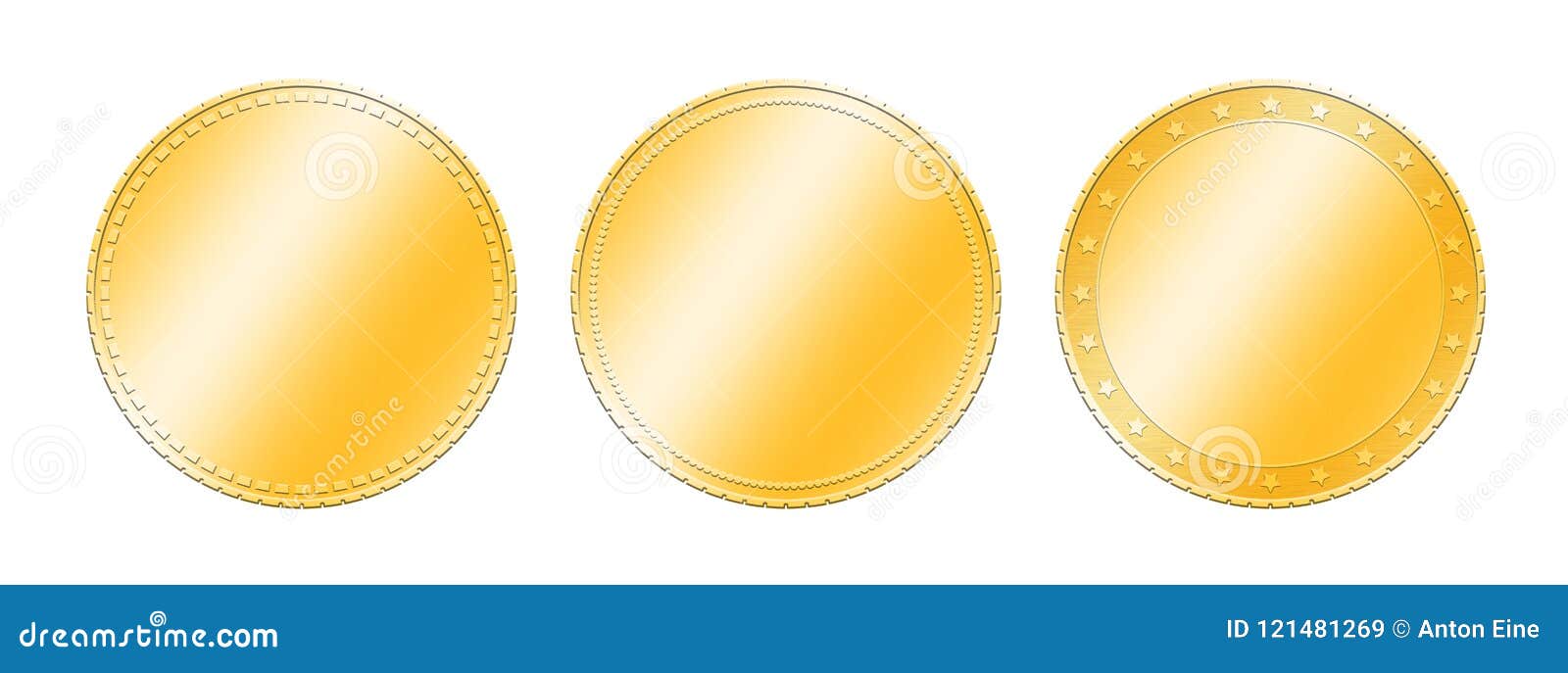 three-different-gold-coins-over-white-stock-illustration-illustration