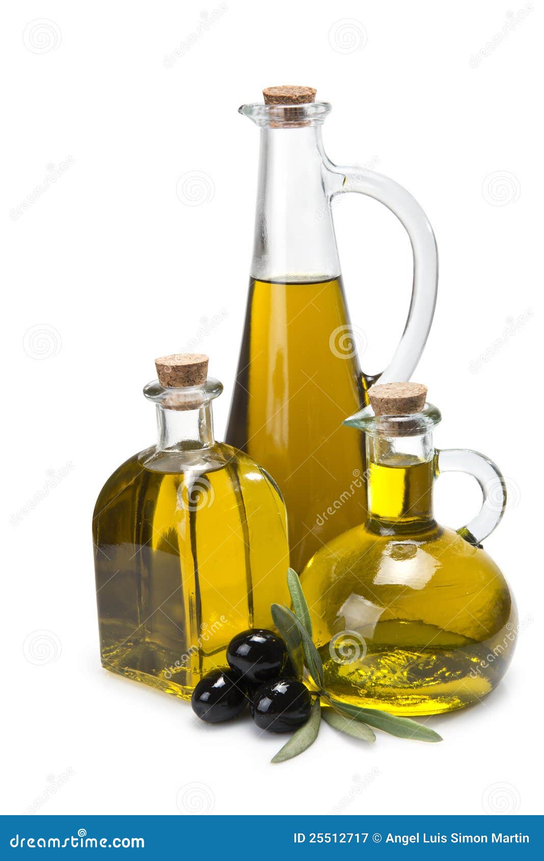 Three Different Olive Oil Bottles. Stock Image Image of cook, bottle 25512717